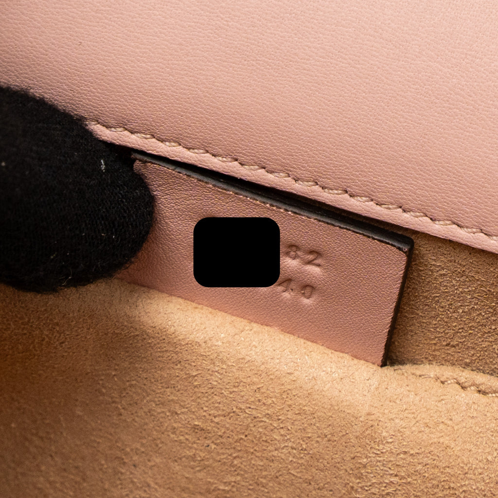 GUCCI PADLOCK CHAIN BAG CRYSTAL STAR LIMITED CALFSKIN PINK GHW