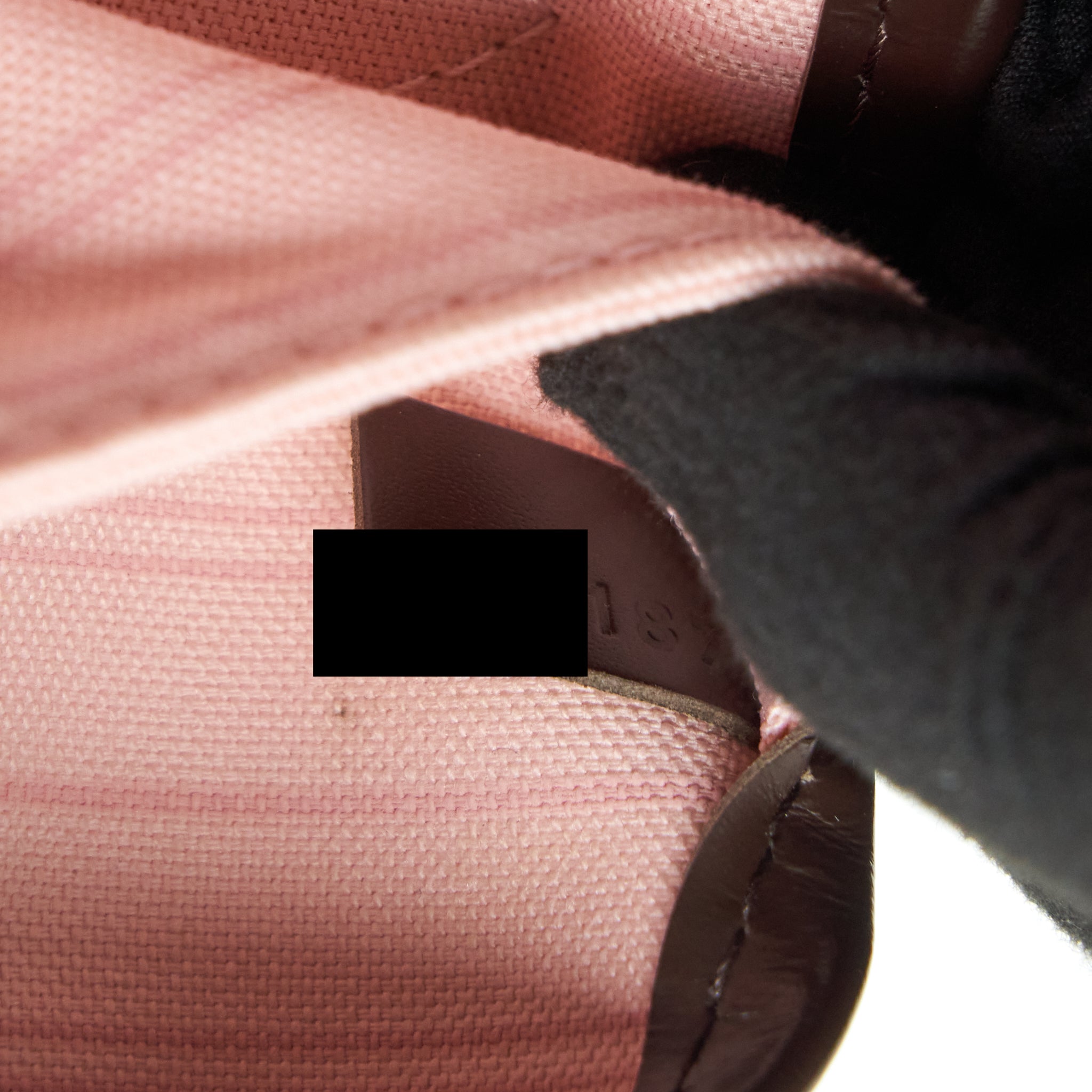 LOUIS VUITTON NEVERFULL MM DAMIER EBENE CANVAS /ROSE BALLERINE
