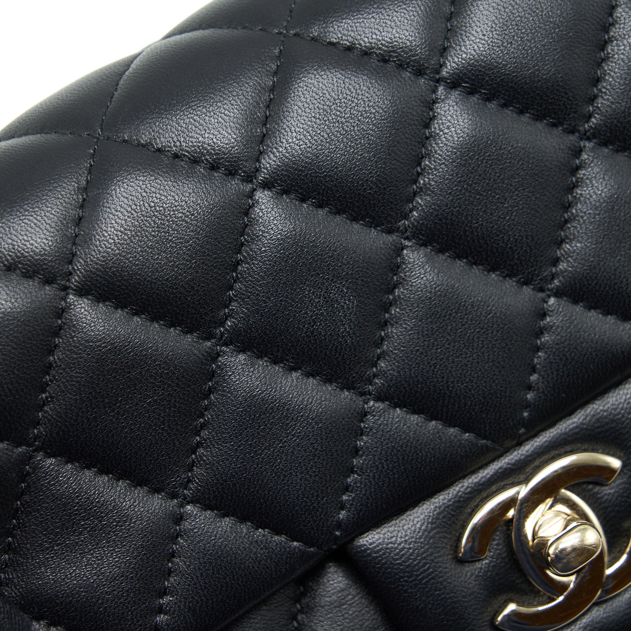 CHANEL MINI RECTANGULAR FLAP BAG LAMBSKIN BLACK LGHW