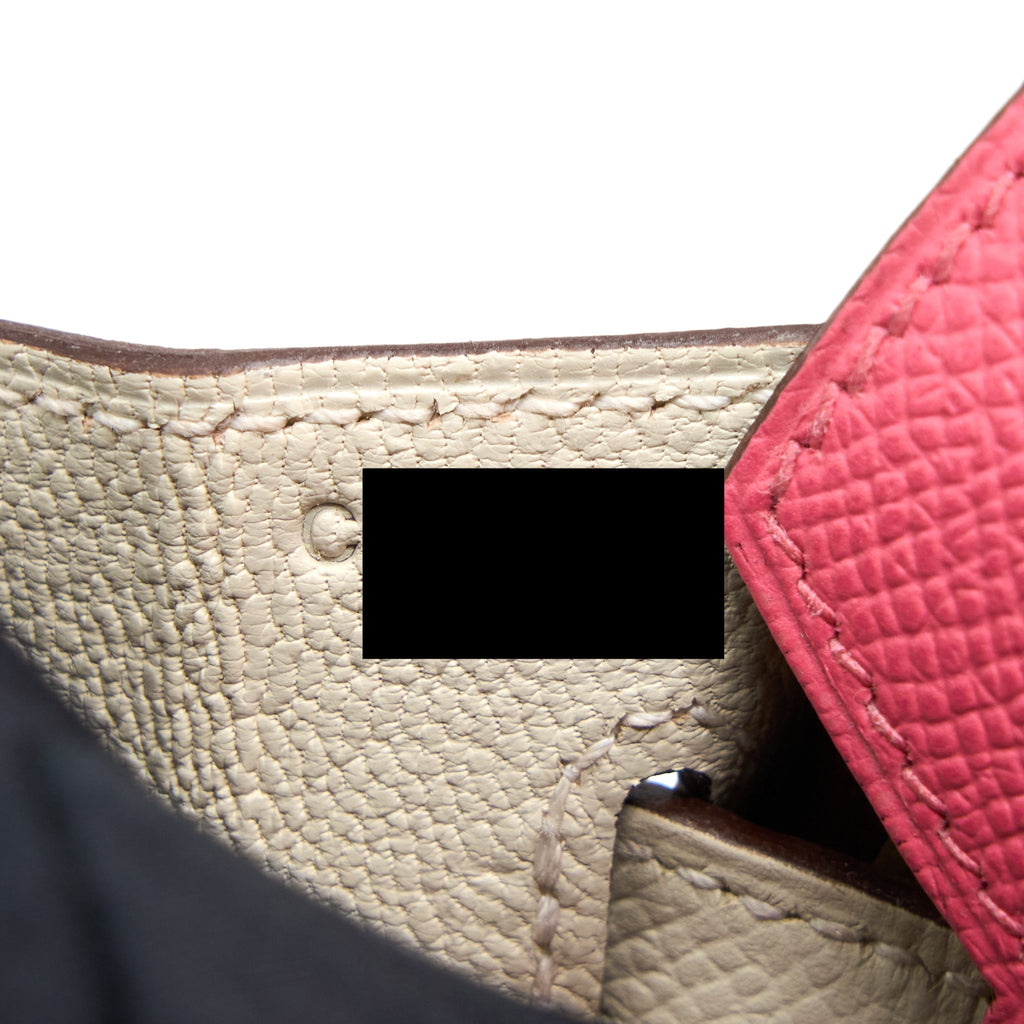 HERMES BIRKIN 25 SPECIAL ORDER EPSOM ROSE AZALEE/CRAIE WITH BRUSHED GHW