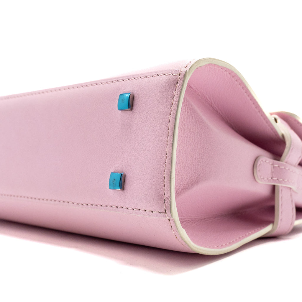 DELVAUX SMALL TEMPETE TOTE BAG CALFSKIN LIGHT PINK SHW