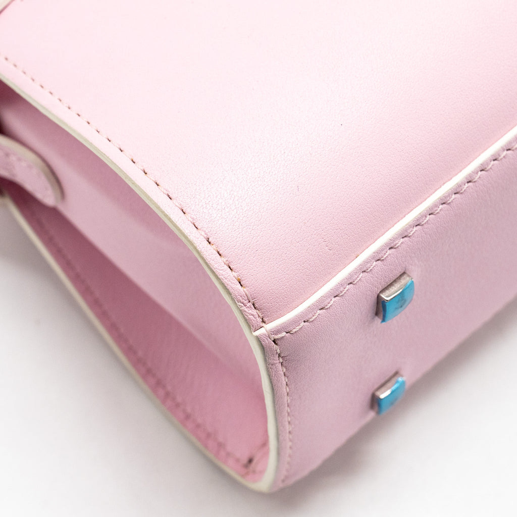 DELVAUX SMALL TEMPETE TOTE BAG CALFSKIN LIGHT PINK SHW
