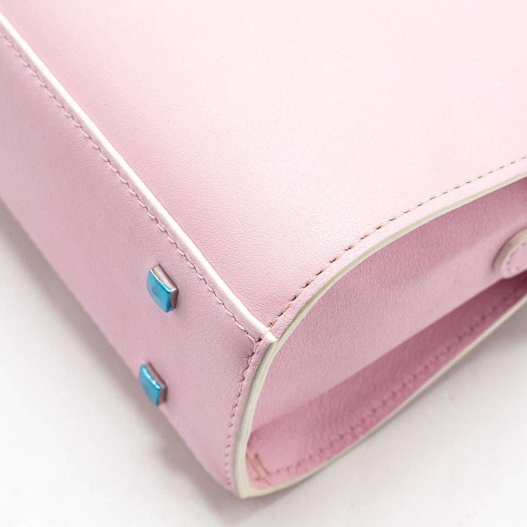 DELVAUX SMALL TEMPETE TOTE BAG CALFSKIN LIGHT PINK SHW