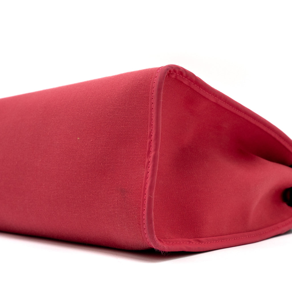 HERMES HERBAG 31 ZIP BAG CACHE HUNTER/CANVAS PINK SHW