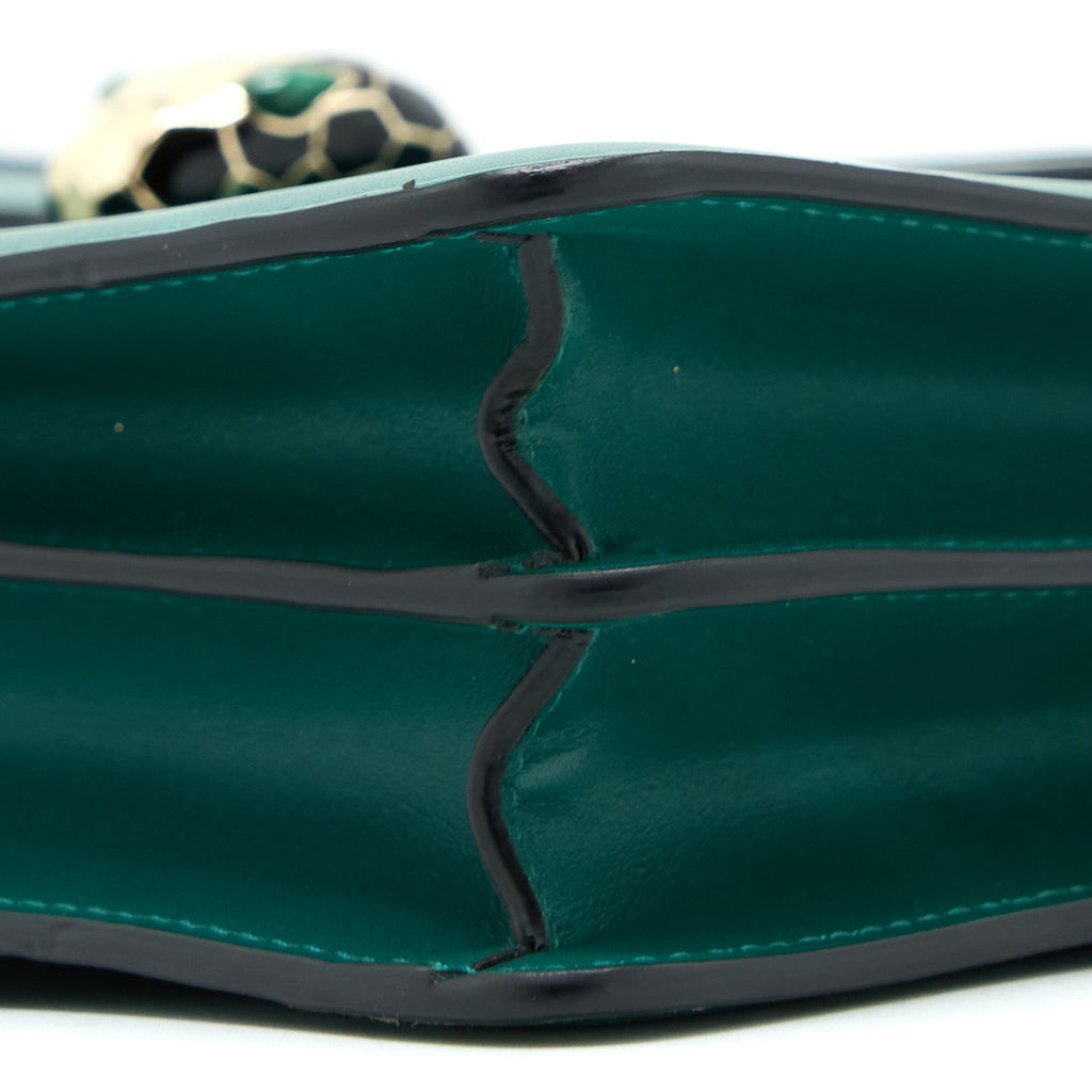 BVLGARI SERPENTI FOREVER SHOULDER BAG GREEN