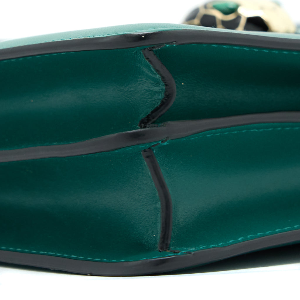 BVLGARI SERPENTI FOREVER SHOULDER BAG GREEN