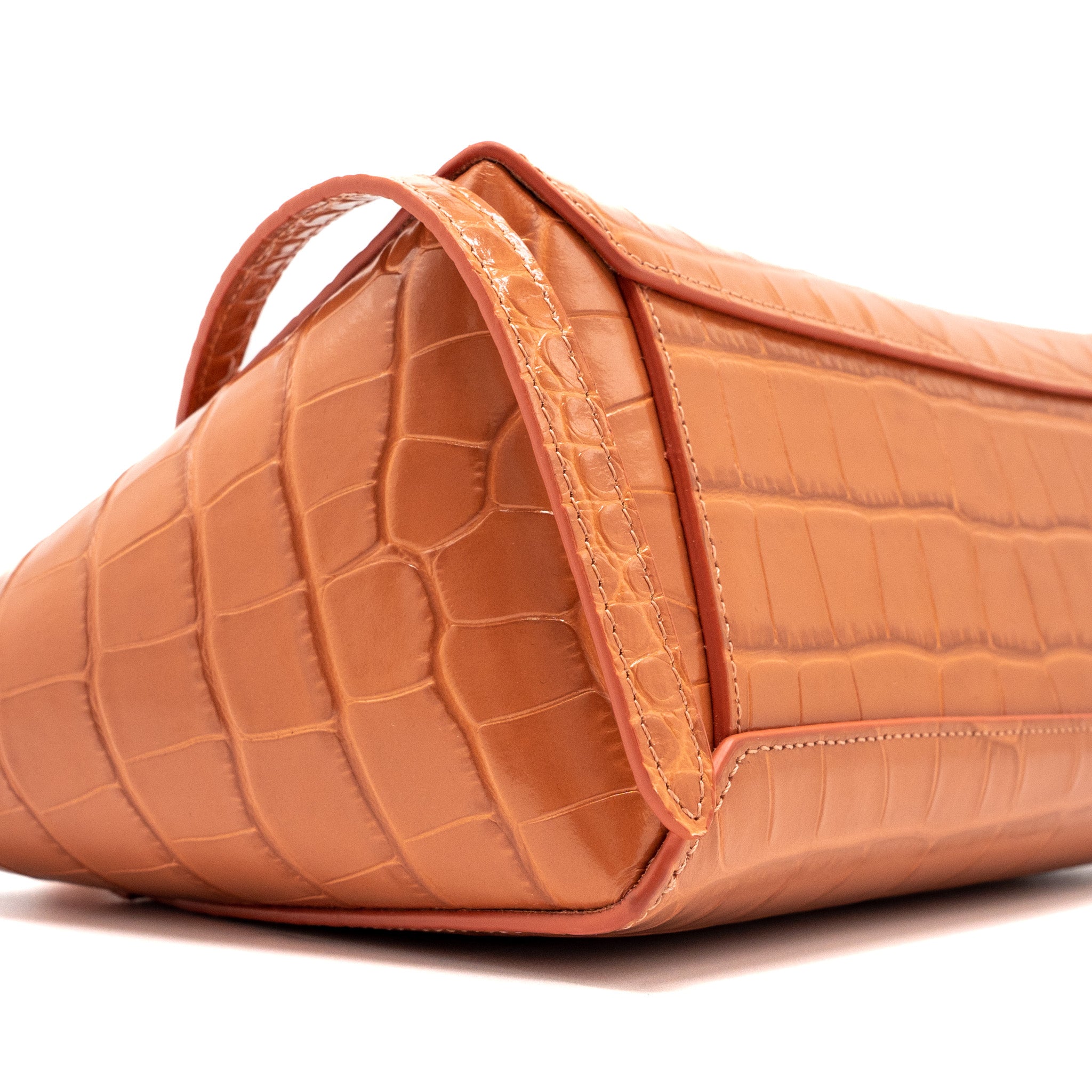 CELINE NANO BELT BAG CROC EMBOSSED CALFSKIN LYCHEE GHW