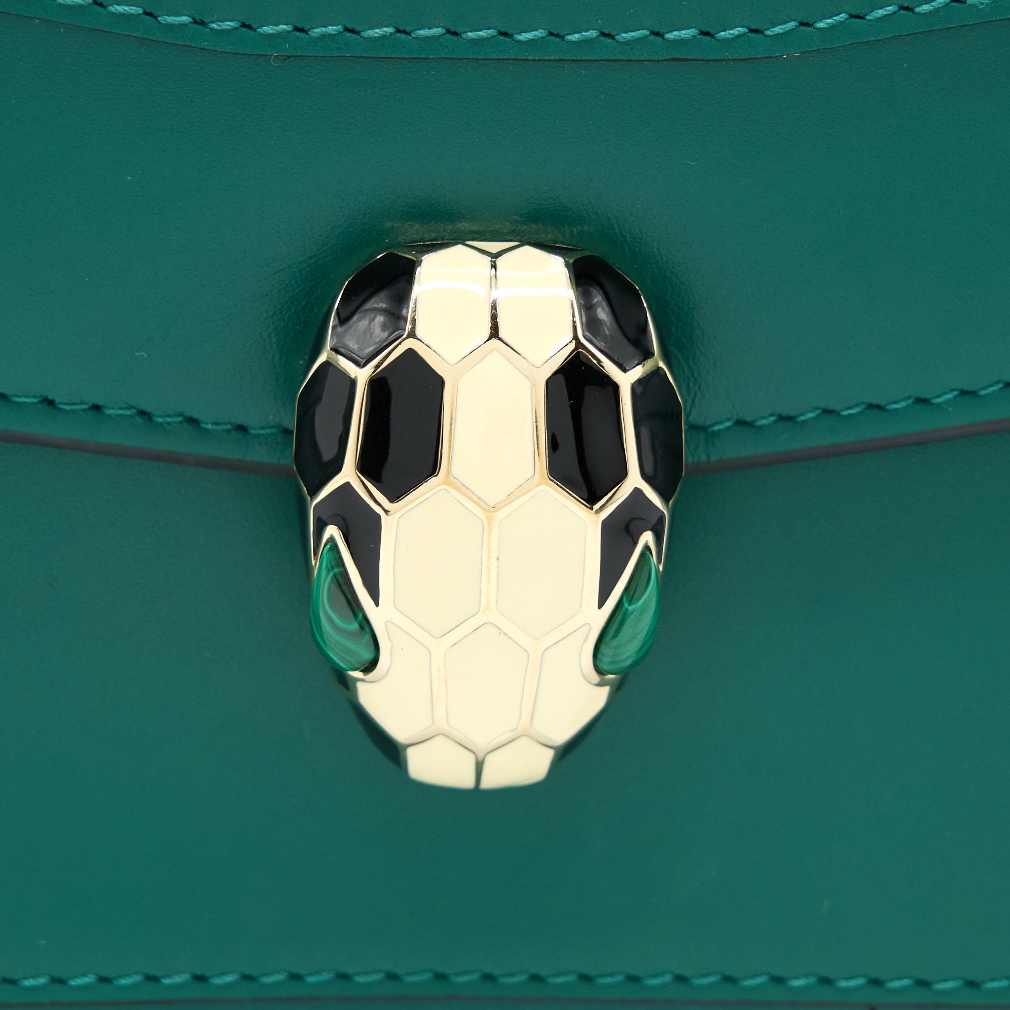 BVLGARI SERPENTI FOREVER SHOULDER BAG GREEN