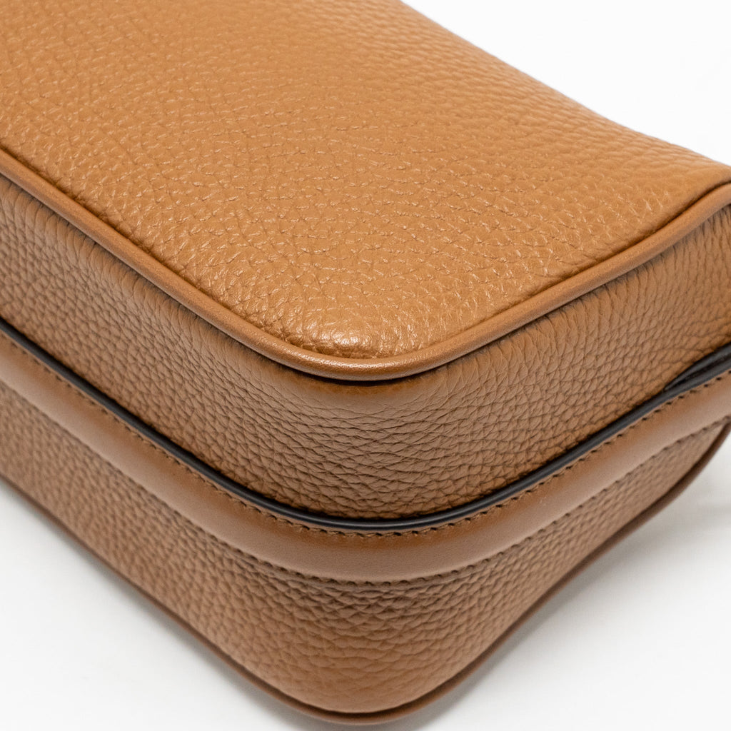 GUCCI HALF HORSEBIT MINI BAG CALFSKIN BROWN GHW