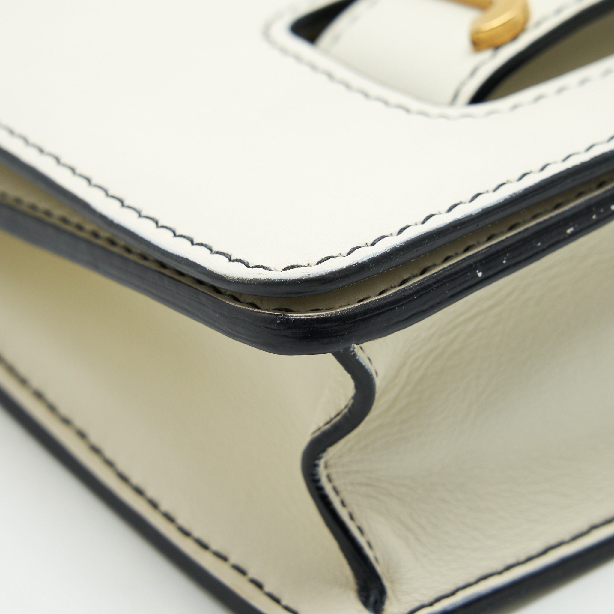 DIOR J'ADIOR FLAP BAG CHAIN BAG CLUTCH WHITE GHW