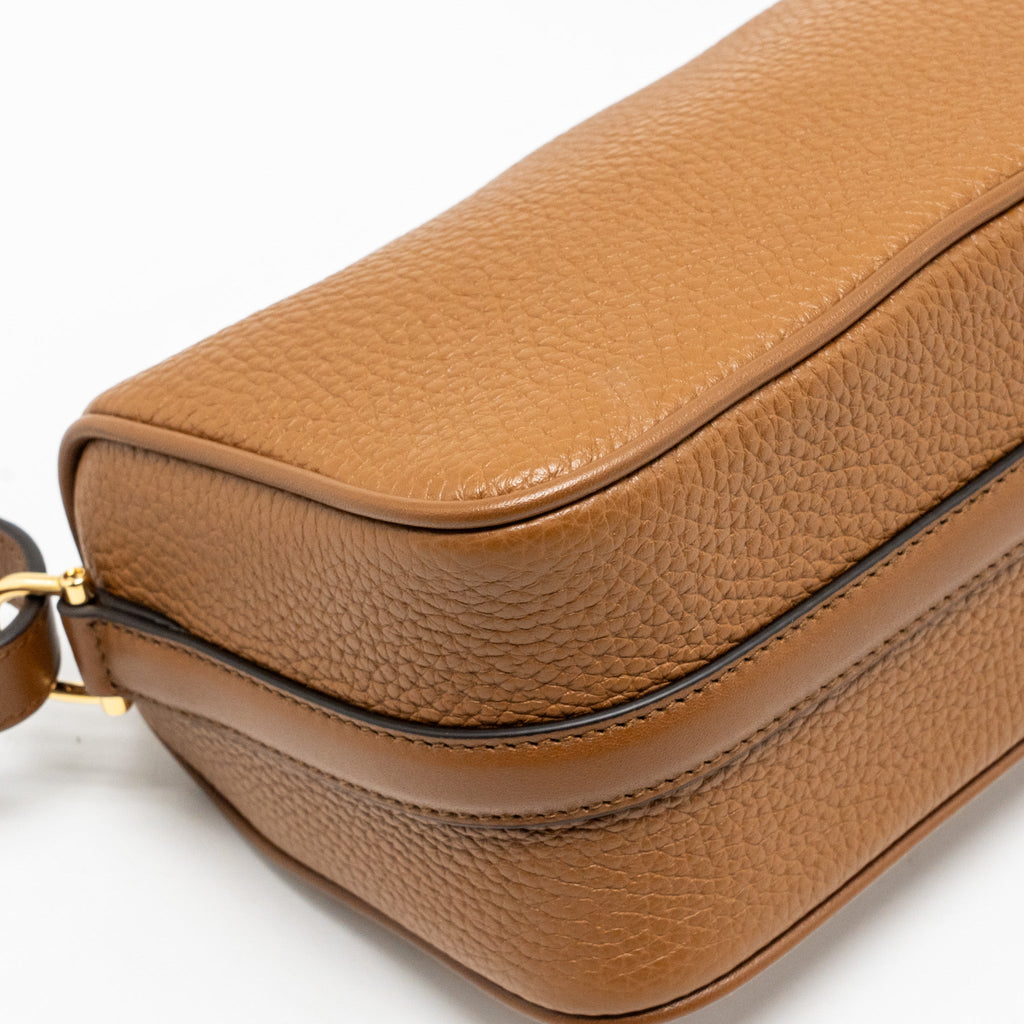 GUCCI HALF HORSEBIT MINI BAG CALFSKIN BROWN GHW