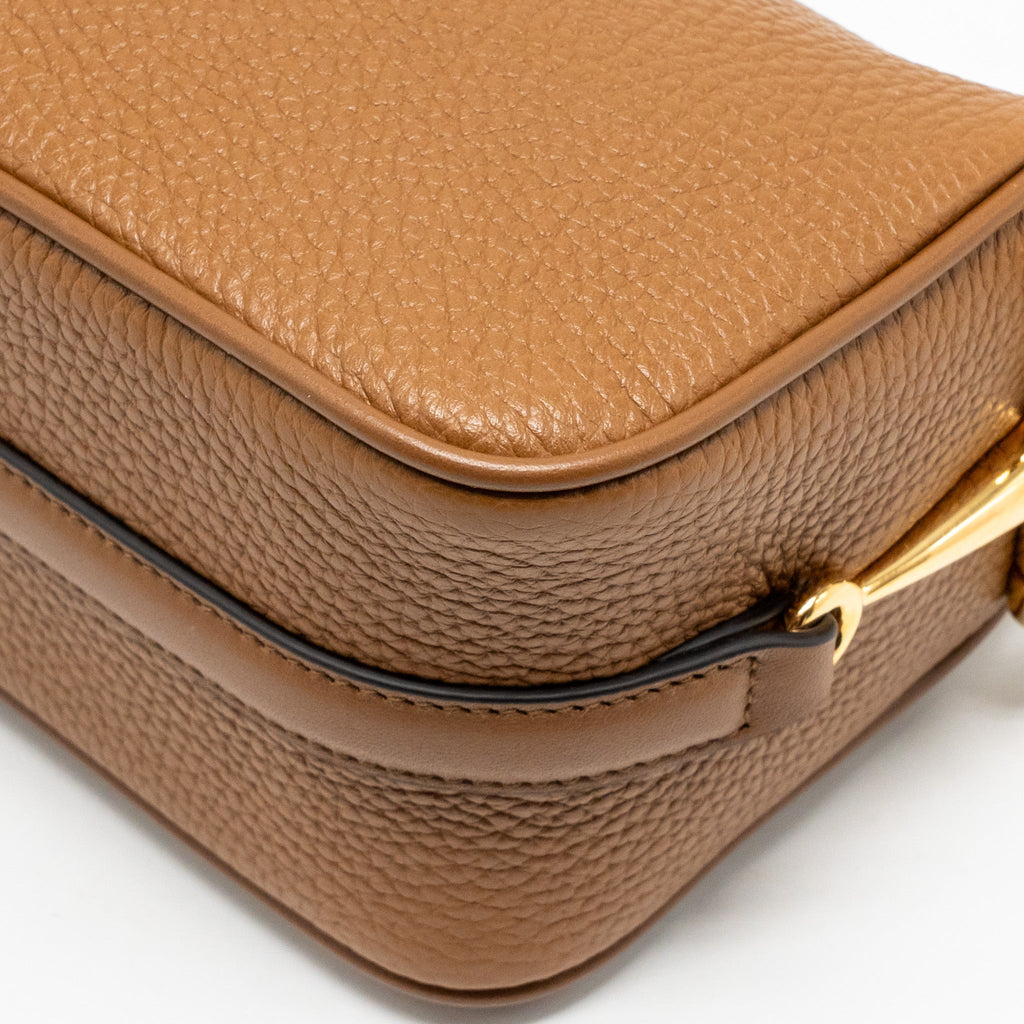 GUCCI HALF HORSEBIT MINI BAG CALFSKIN BROWN GHW