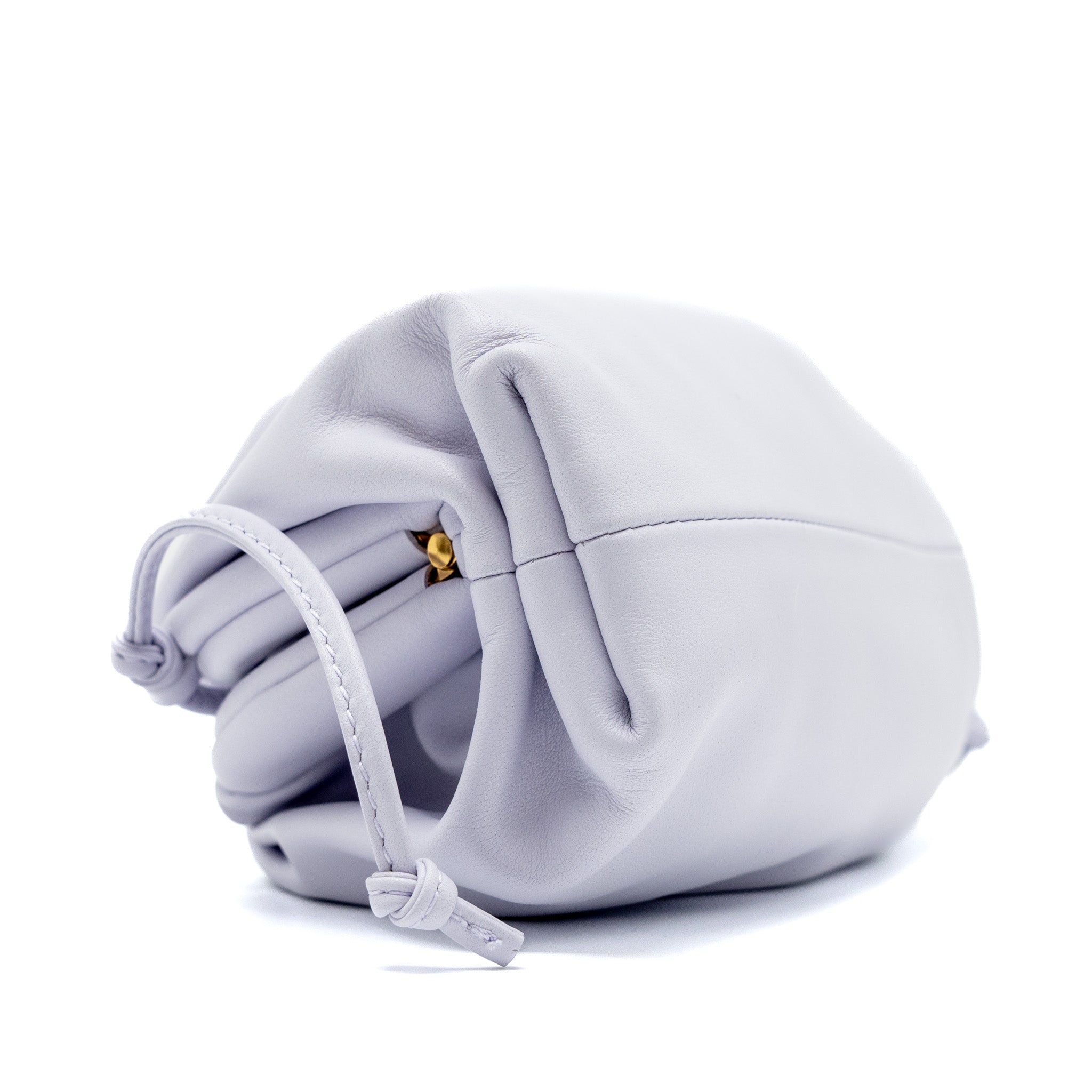 BOTTEGA VENETA MINI POUCH CALFSKIN LIGHT PURPLE GHW