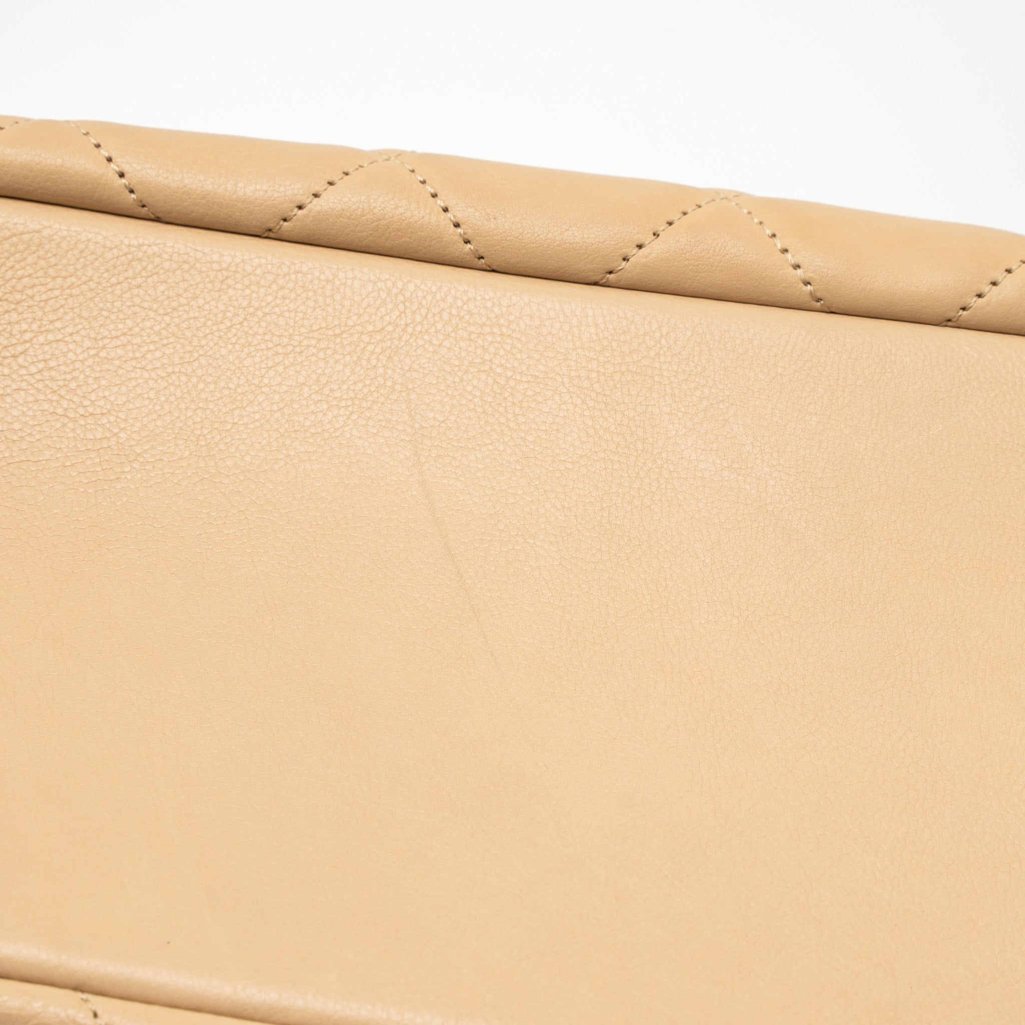 CHANEL SHOPPING TOTE CALFSKIN BEIGE GHW