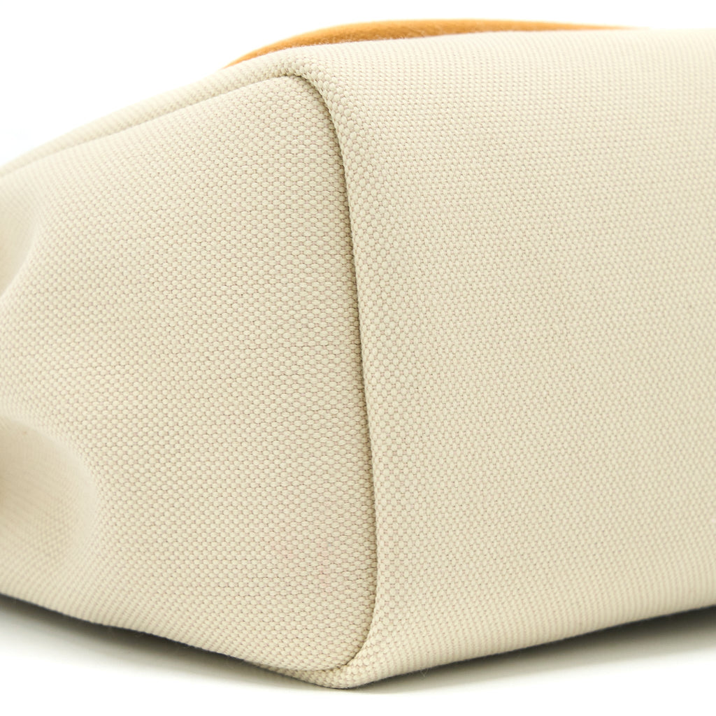 HERMES HERBAG ZIP 31 BAG CANVAS BRETON/NATURAL SABLE/NATA SHW
