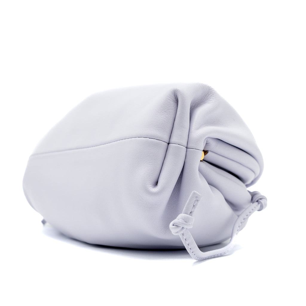 BOTTEGA VENETA MINI POUCH CALFSKIN LIGHT PURPLE GHW