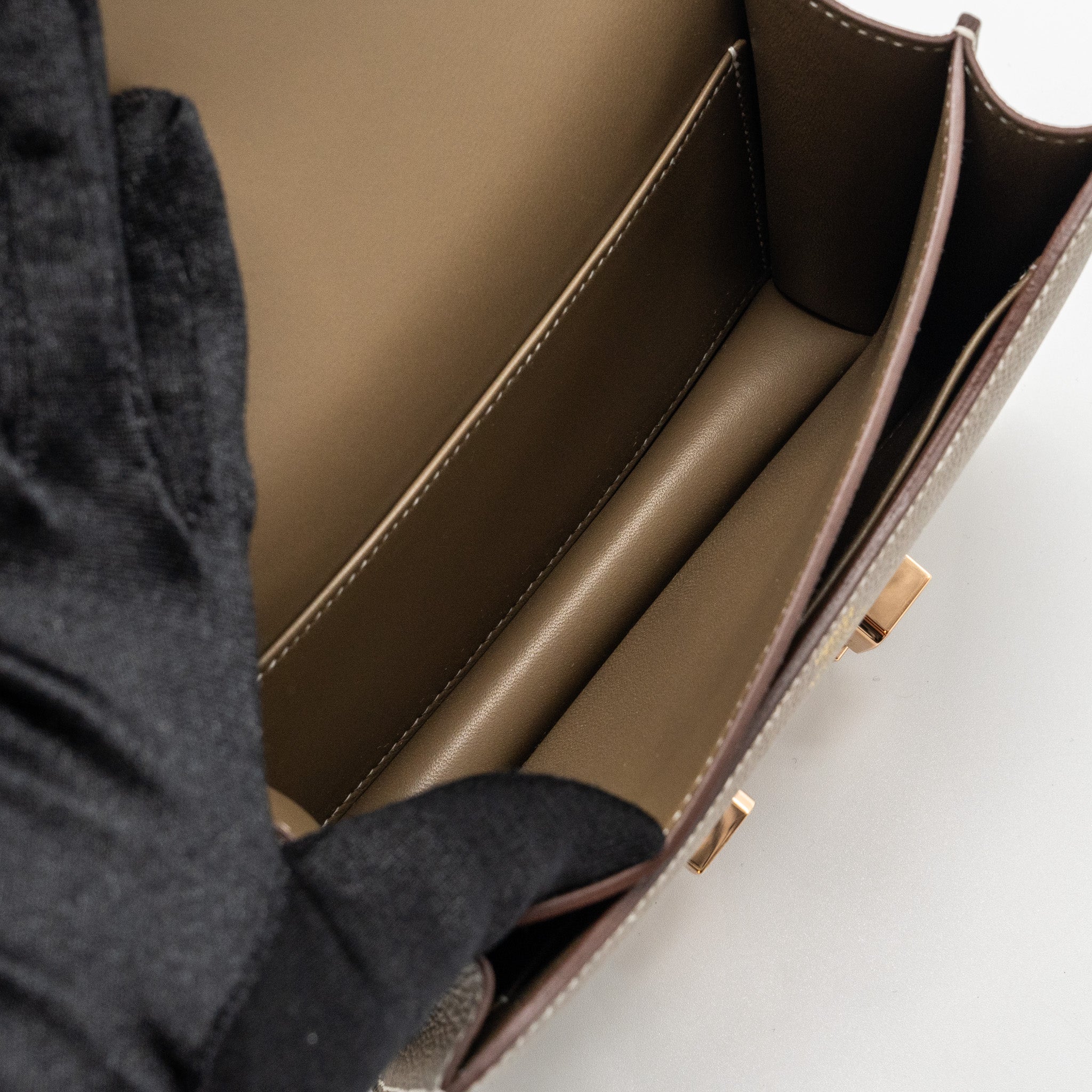 HERMES MINI CONSTANCE EPSOM ETOUPE RGHW