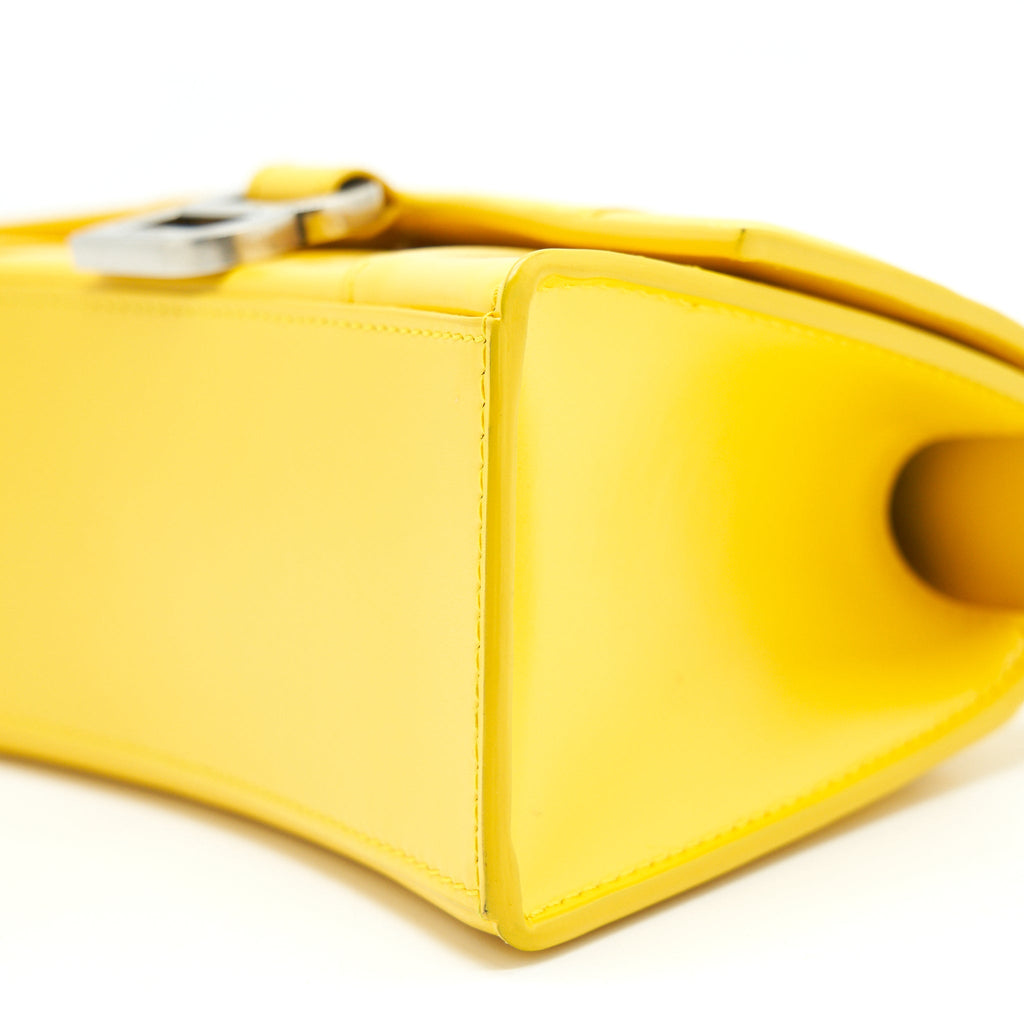BALENCIAGA HOURGLASS XS TOP HANDLE YELLOW