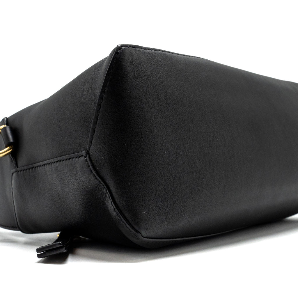 LOEWE PUZZLE HOBO BAG CALFSKIN BLACK GHW
