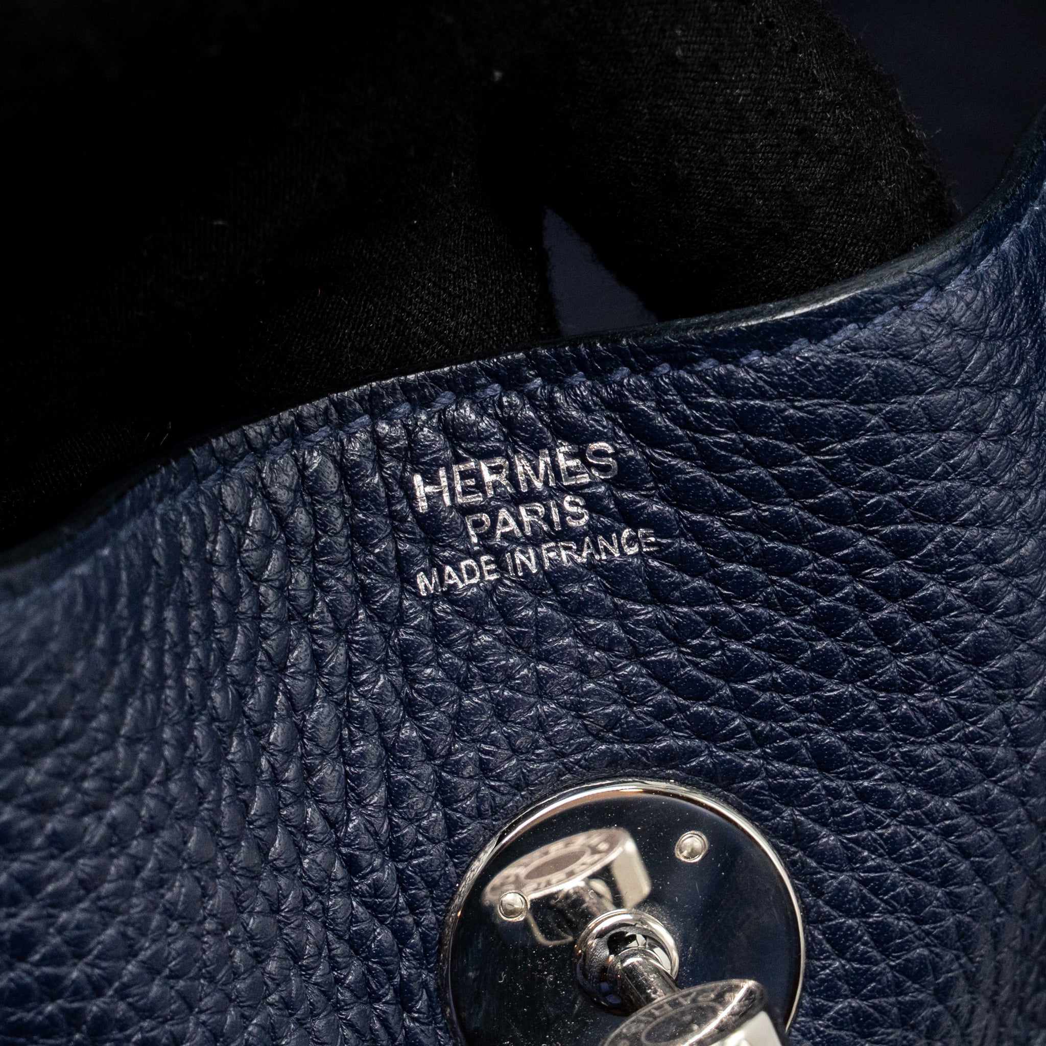 HERMES LINDY 30 CLEMENCE BLUE NUIT SHW