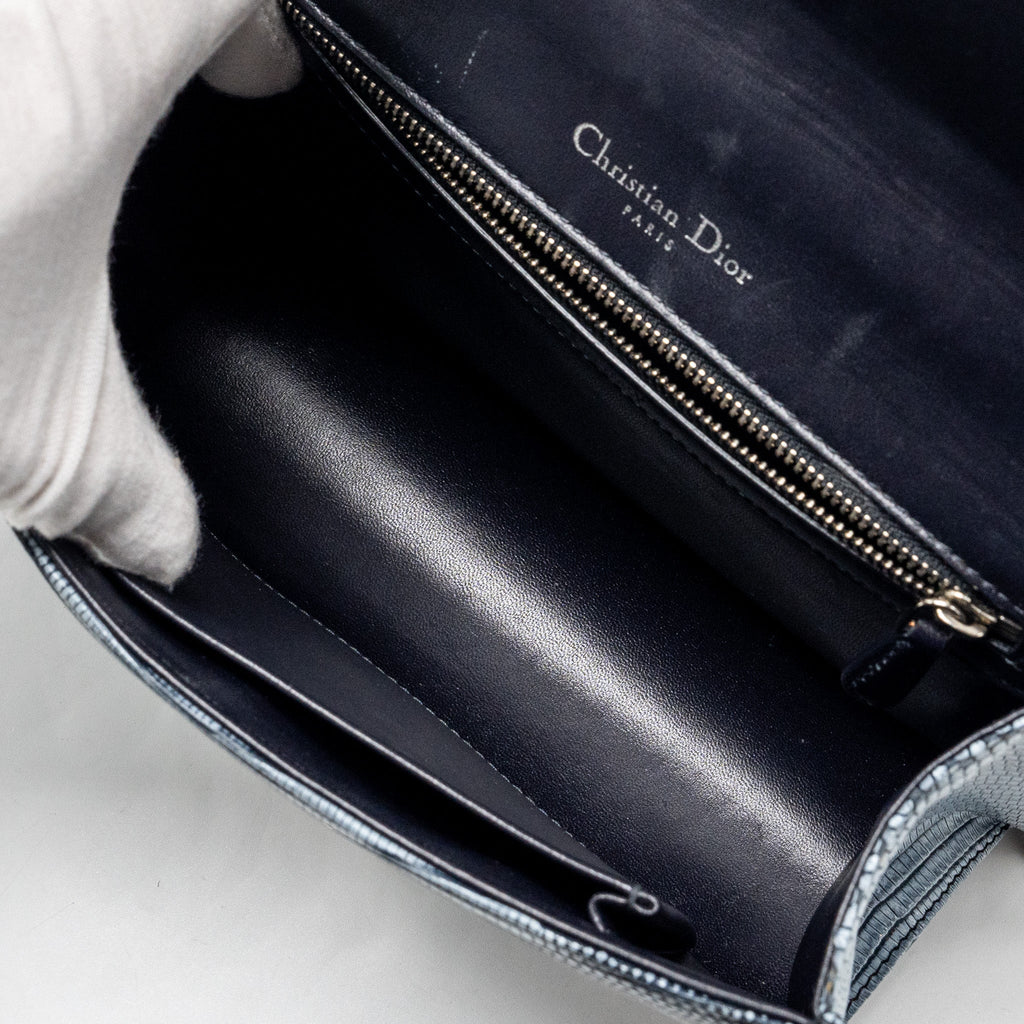DIOR SMALL DIORAMA LIZARD SILVER/MULTICOLOUR SHW