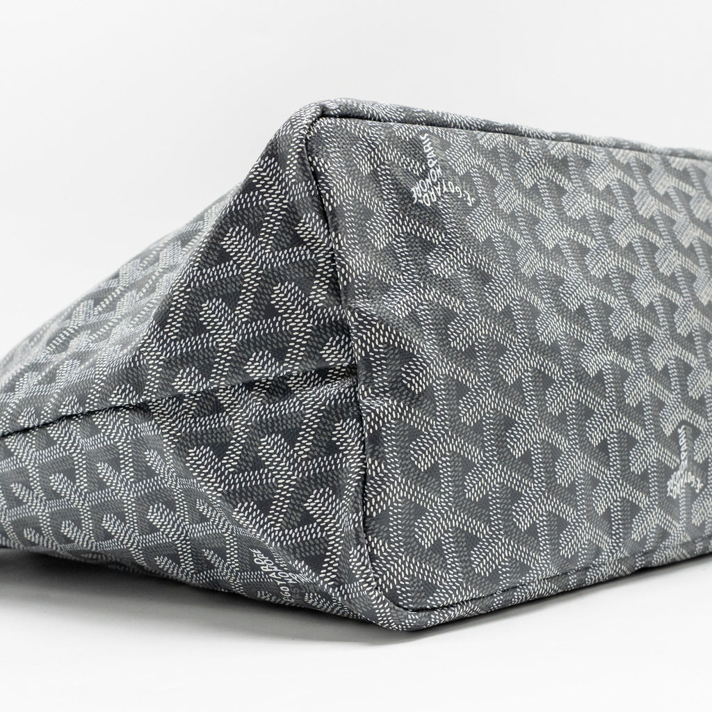 GOYARD SAINT LOUIS PM TOTE BAG GOYARDLINE CANVAS GREY SHW