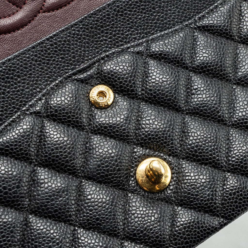 CHANEL MEDIUM CLASSIC DOUBLE FLAP BAG CAVIAR BLACK GHW