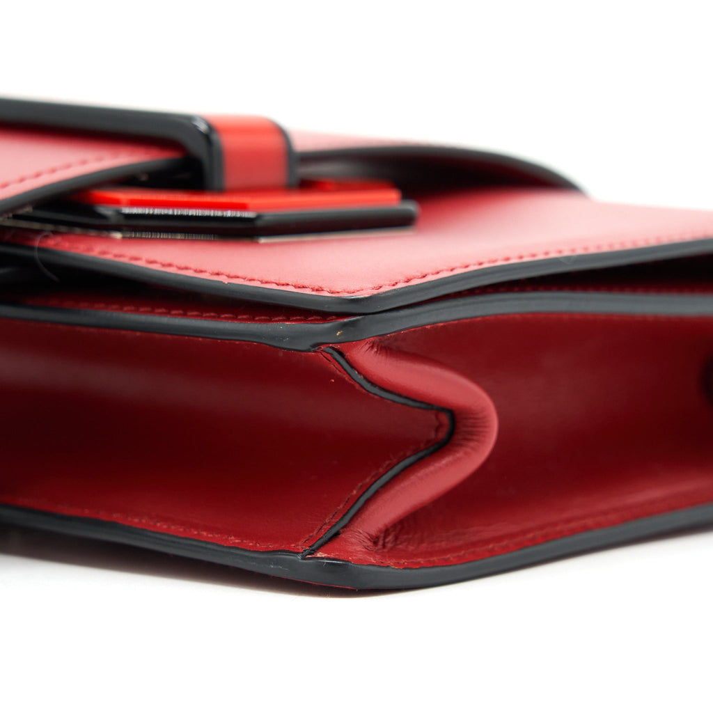 PRADA PLEX RIBBON BAG RED GHW
