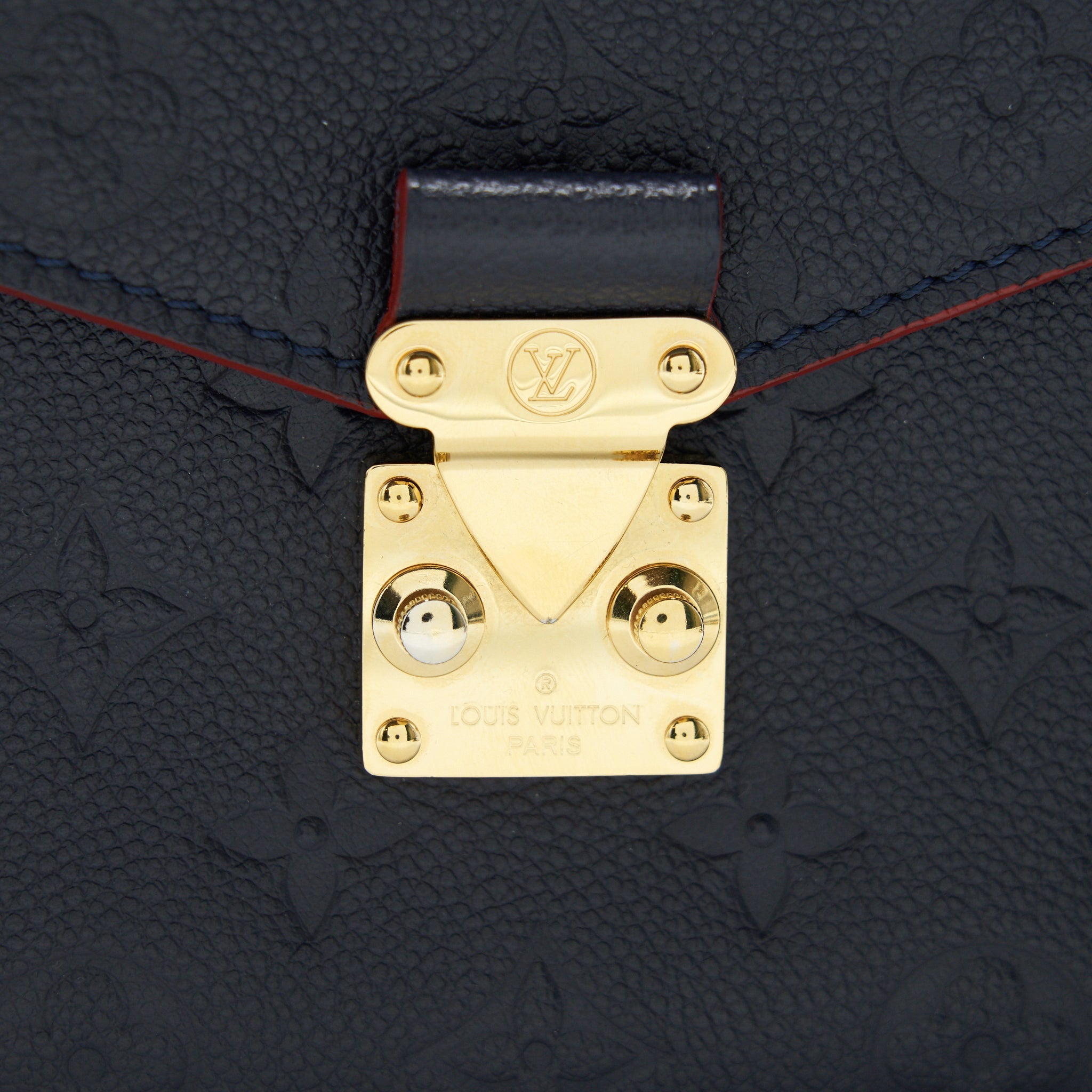 LOUIS VUITTON POCHETTE METIS MARINE ROUGE MONOGRAM EMPREINTE LEATHER