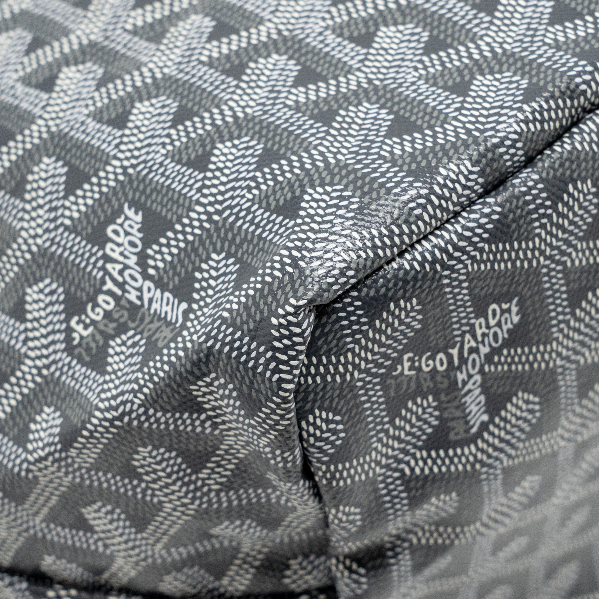 GOYARD SAINT LOUIS PM TOTE BAG GOYARDLINE CANVAS GREY SHW