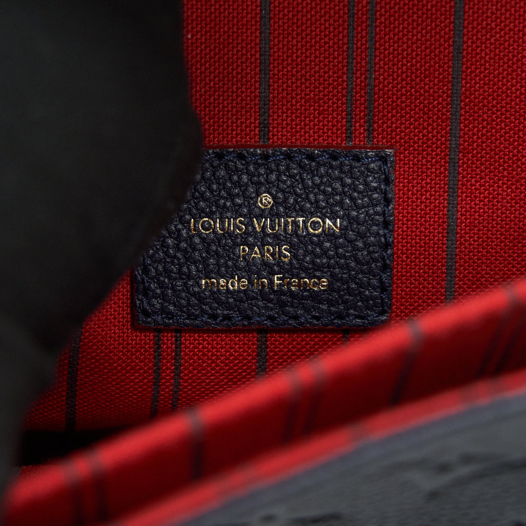 LOUIS VUITTON POCHETTE METIS MARINE ROUGE MONOGRAM EMPREINTE LEATHER