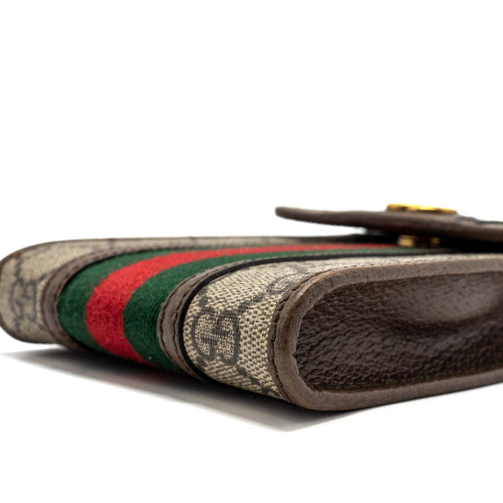 GUCCI OPHIDIA GG VERTICAL FLAP MINI BAG GG SUPERMEN CANVAS / CALFSKIN MULTICOLOUR GHW
