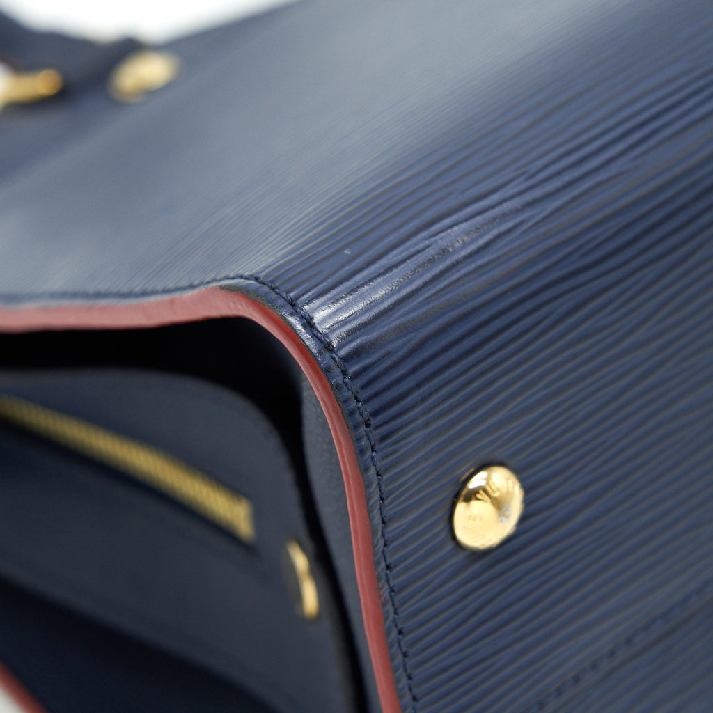 LOUIS VUITTON EPI LEATHER TOTE BAG NAVY