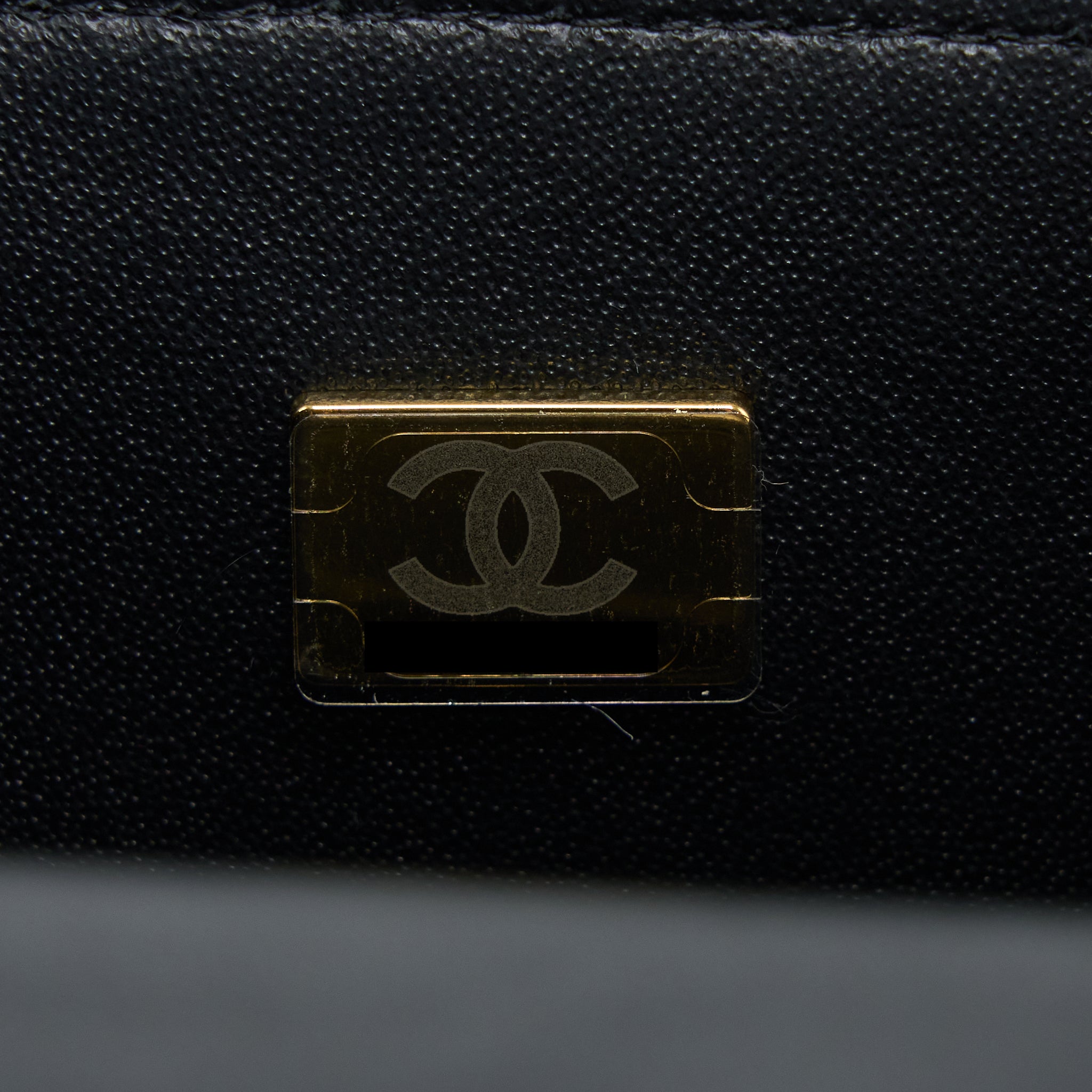 CHANEL 22P LION CHARM TOP HANDLE MINI RECTANGULAR FLAP BAG LAMBSKIN BLACK LGHW (MICROCHIP)