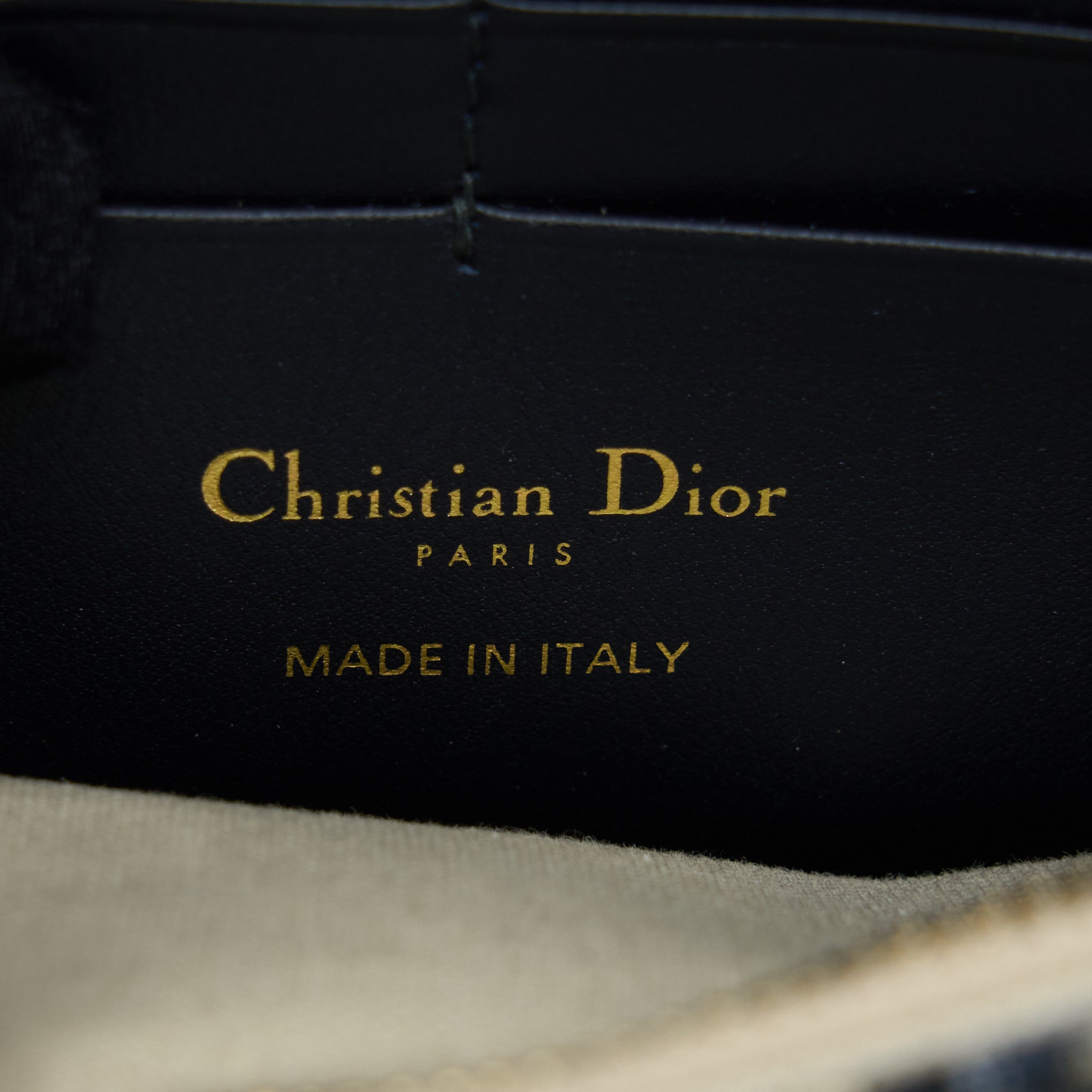 DIOR SADDLE POUCH WITH CHAIN BLUE DIOR OBLIQUE JACQUARD GHW