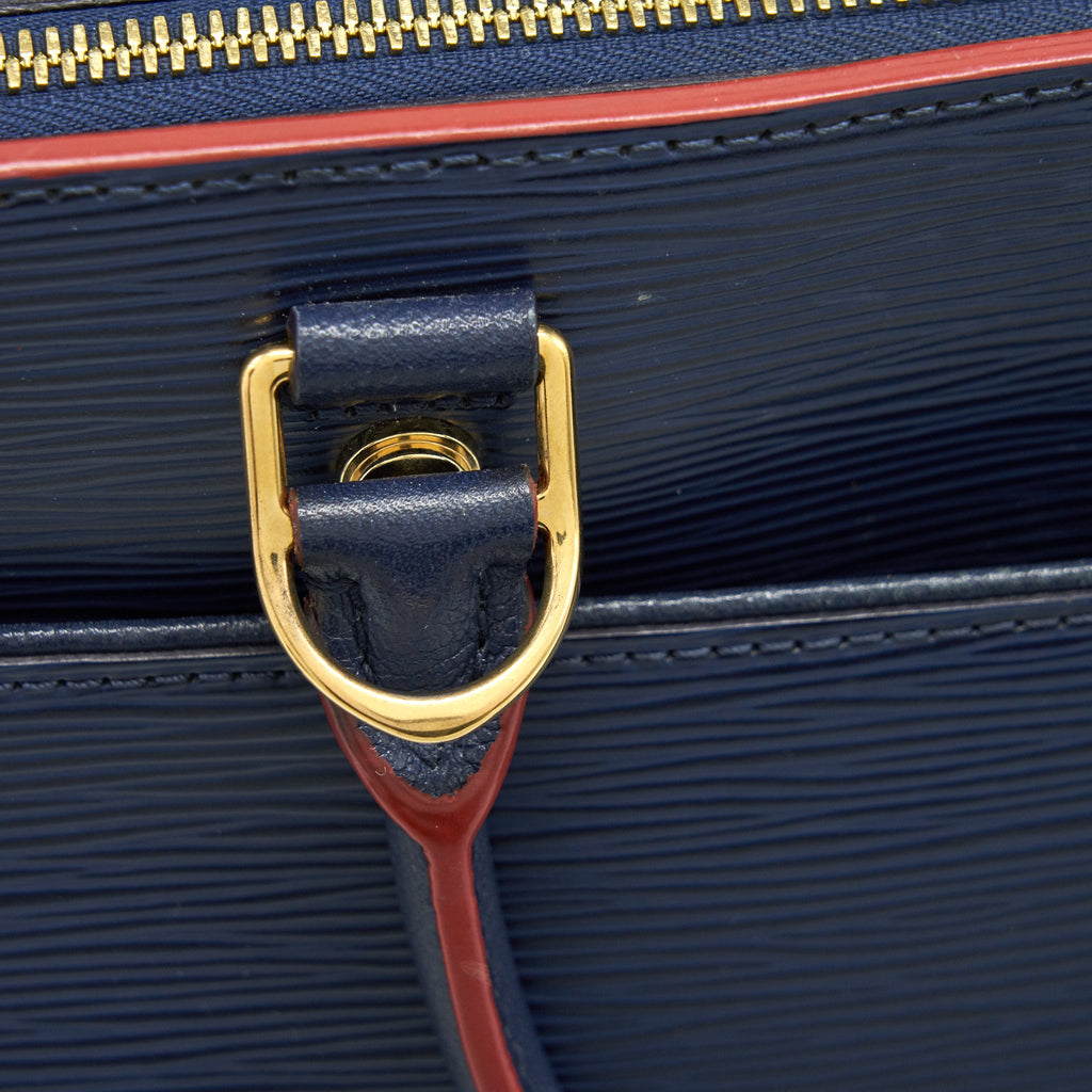 LOUIS VUITTON EPI LEATHER TOTE BAG NAVY