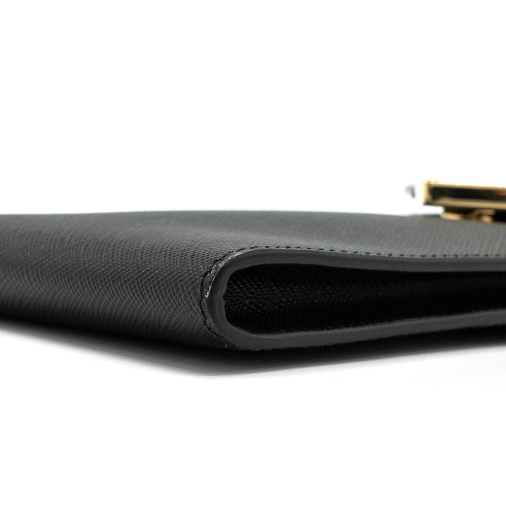 PRADA MINI BAG SAFFIANO LEATHER BLACK GHW
