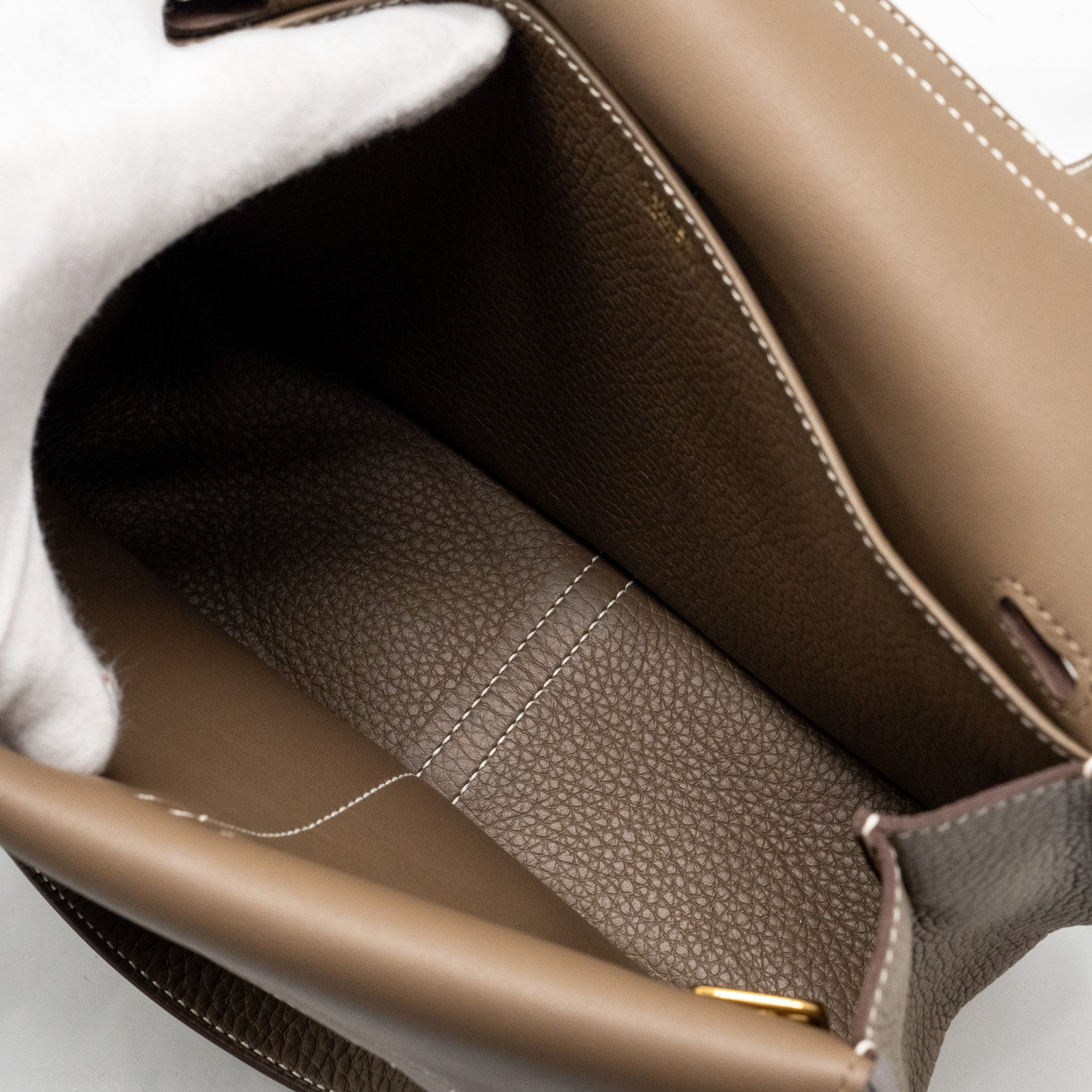 HERMES HALZAN 25 CLEMENCE ETOUPE GHW