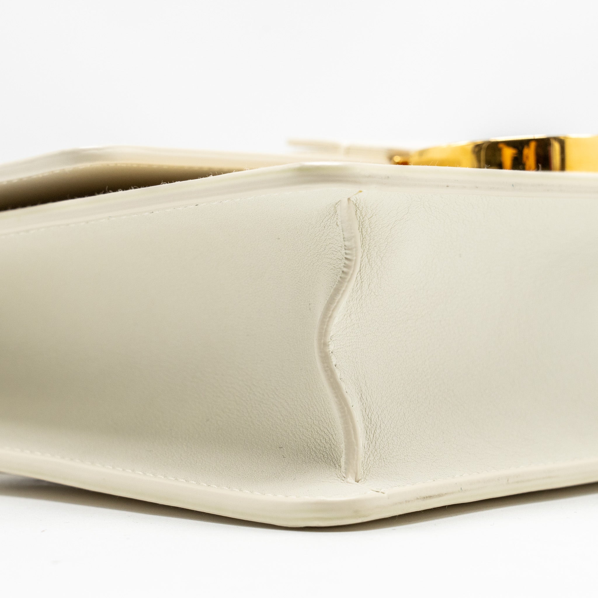 DIOR 30 MONTAIGNE BAG CALFSKIN WHITE GHW