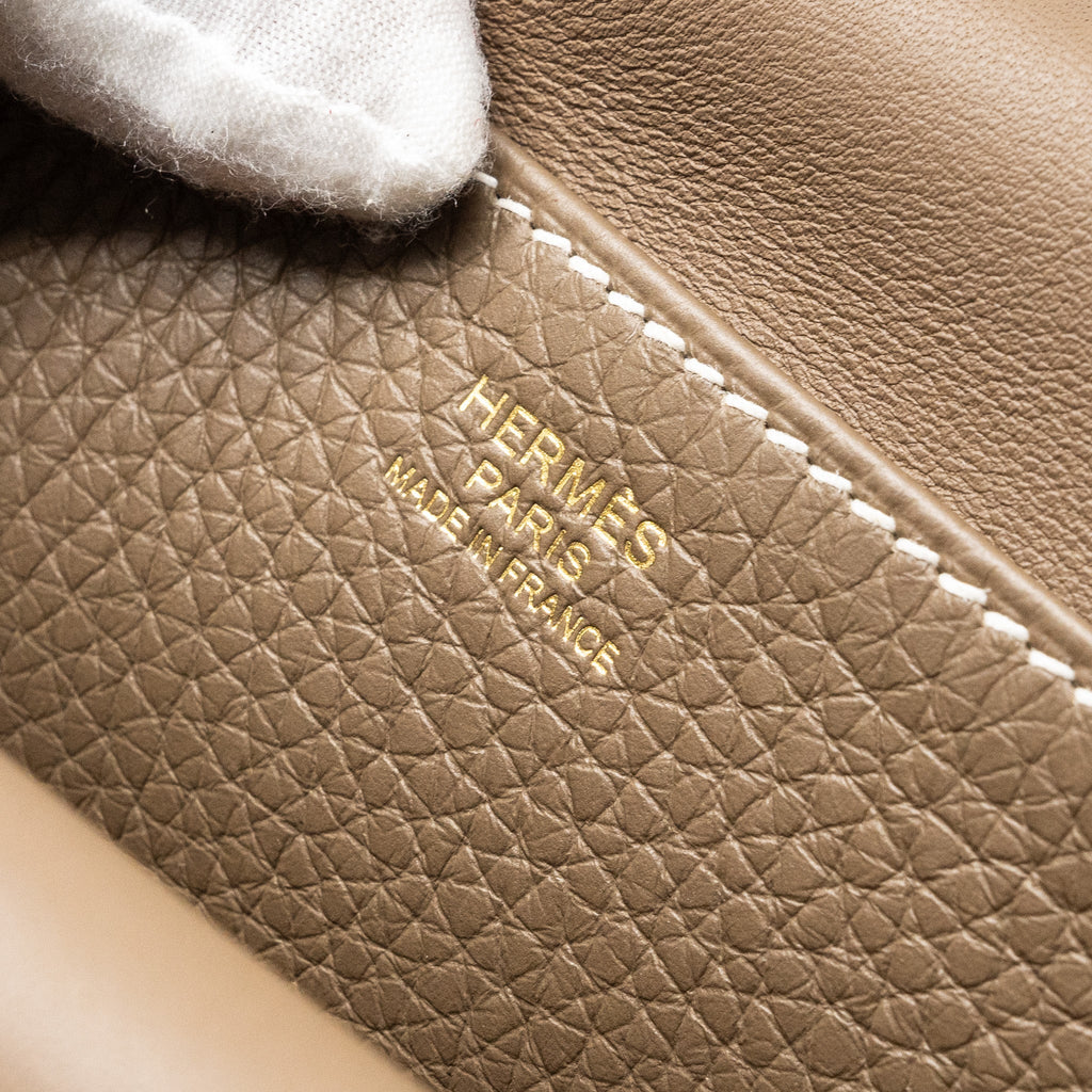 HERMES HALZAN 25 CLEMENCE ETOUPE GHW