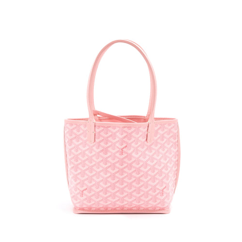 GOYARD LIMITED EDITION ANJOU MINI BAG CANVAS/CALFSKIN PINK SHW