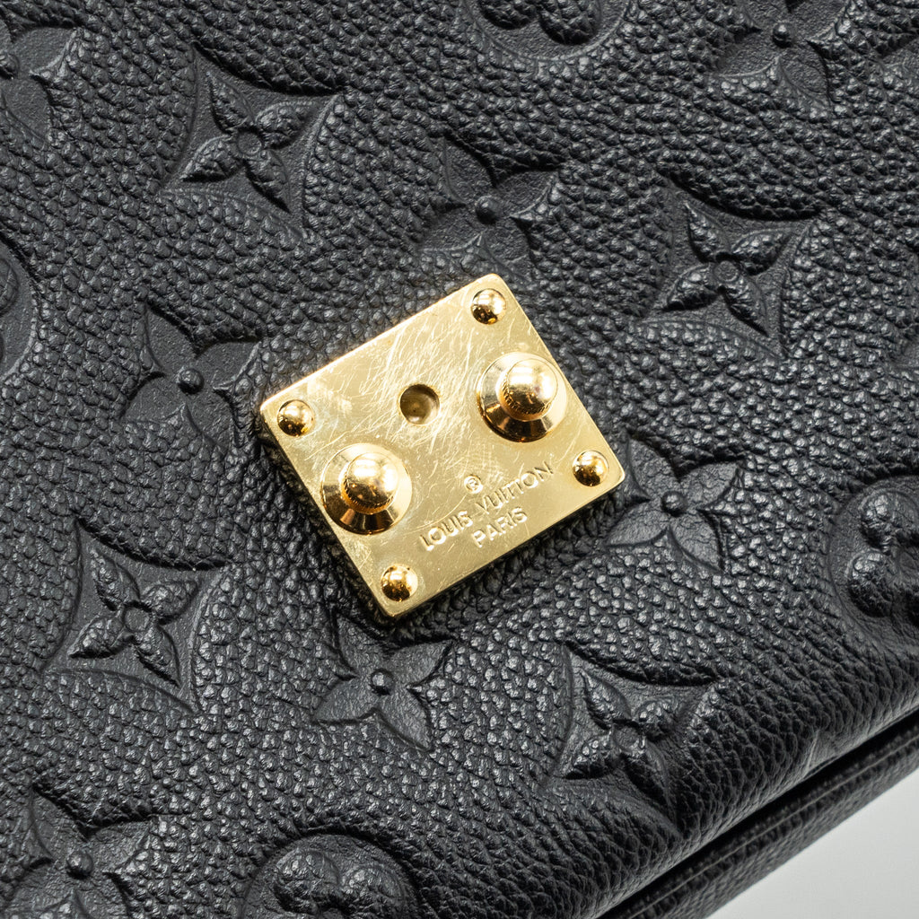 LOUIS VUITTON MÉTIS POCHETTE MONOGRAM EMPREINTE BLACK GHW(NEW VERSION)