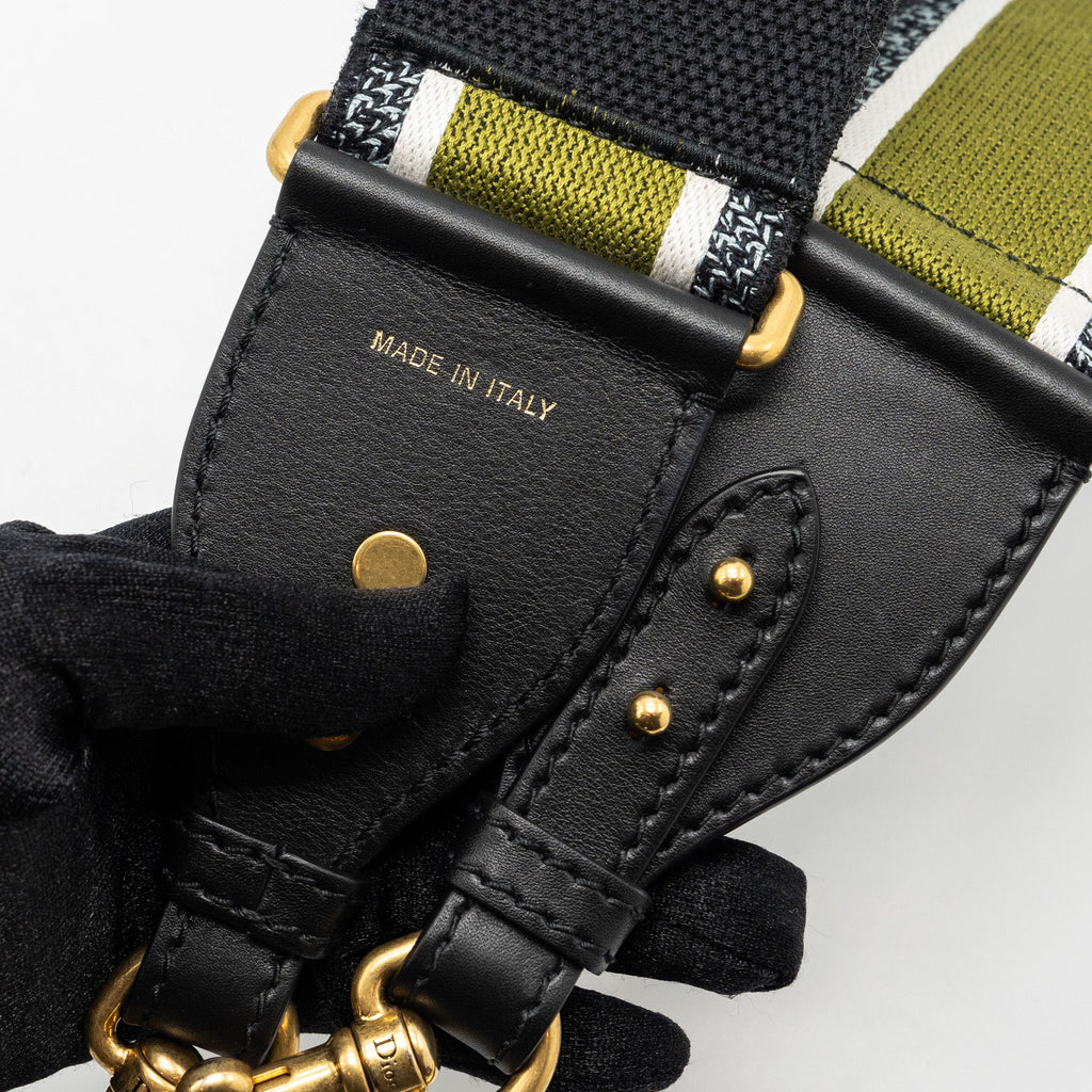 DIOR MINI SADDLE BAG CALFSKIN BLACK GHW