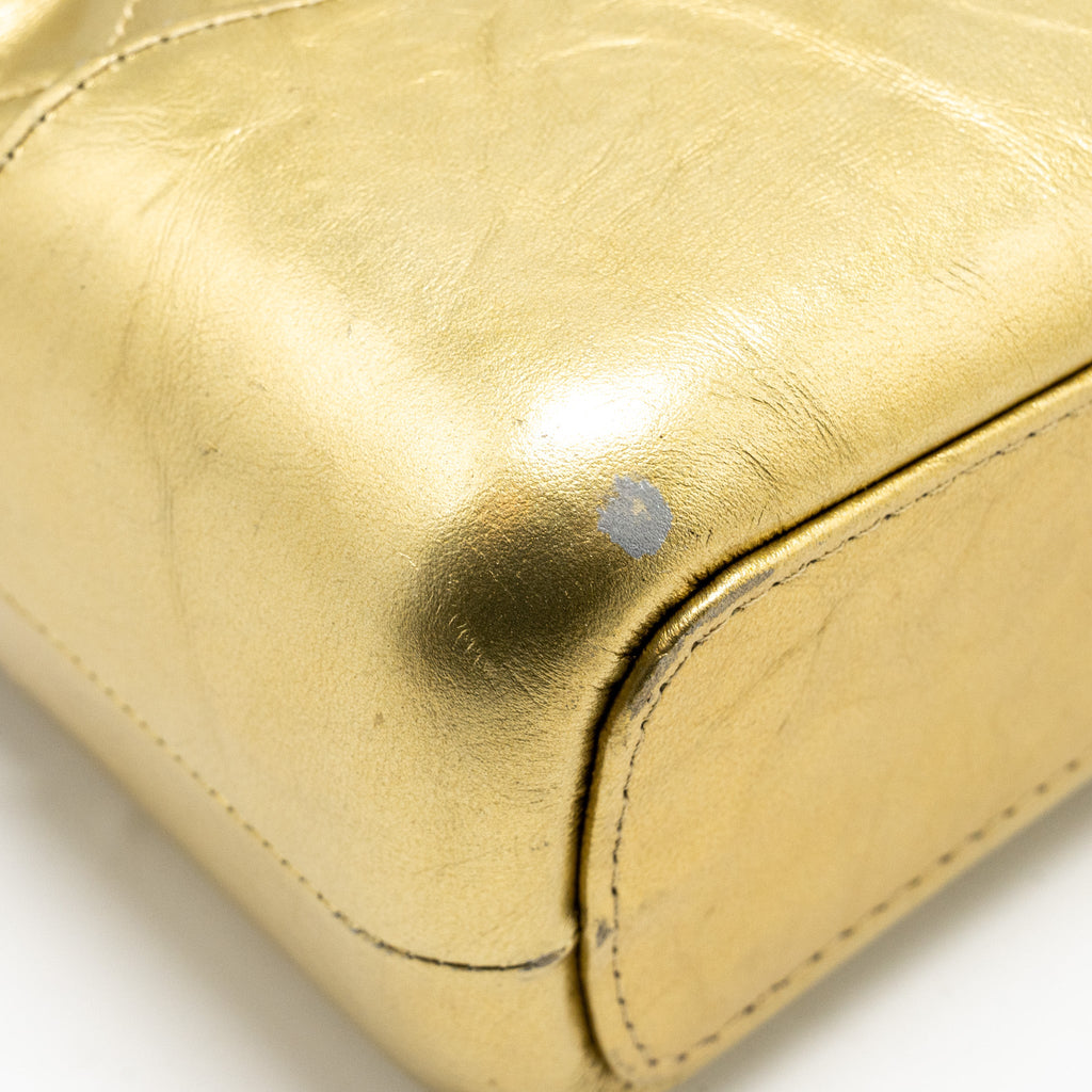 CHANEL GABRIELLE HOBO BAG CALFSKIN METALLIC GOLD MULTICOLOUR HARDWARE
