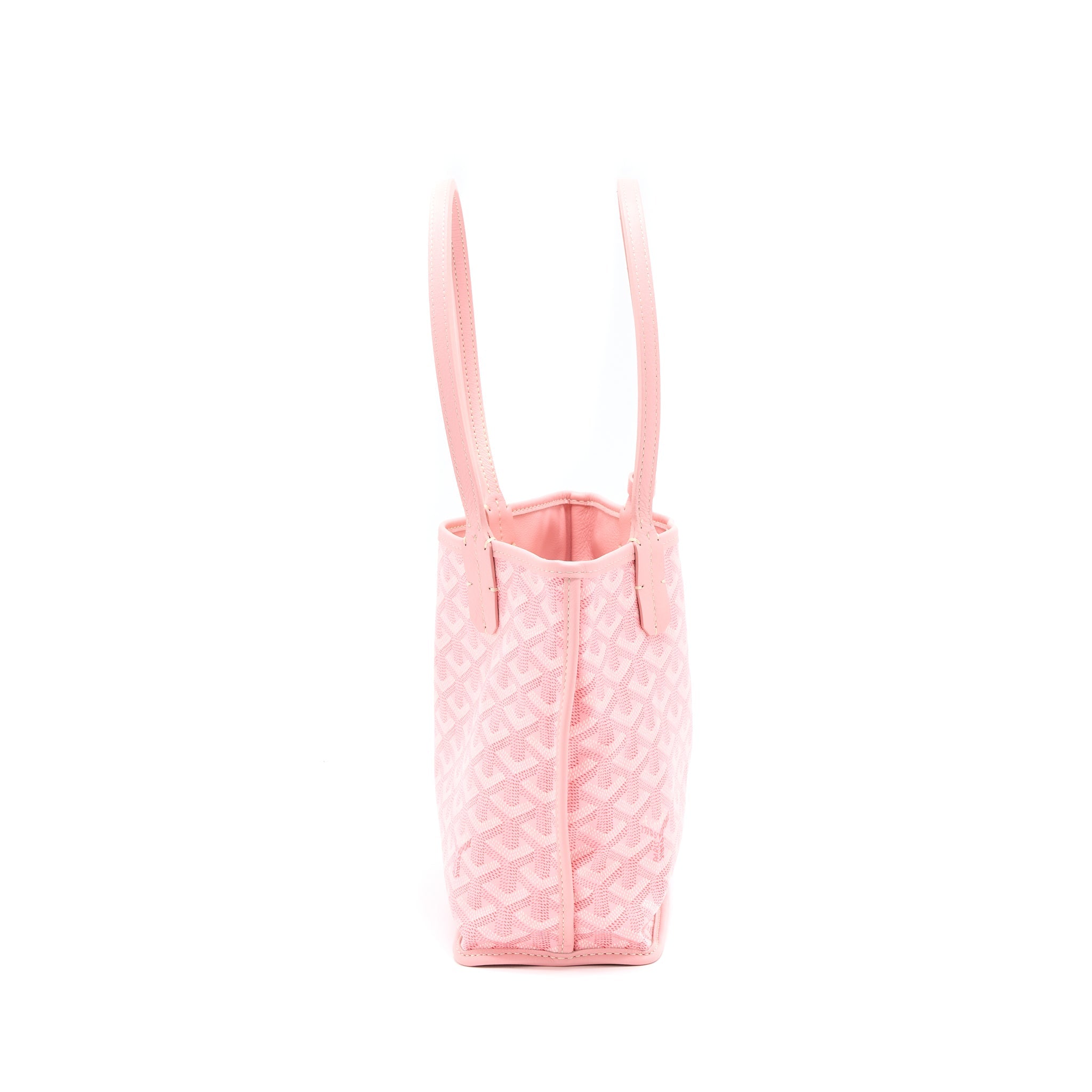 GOYARD LIMITED EDITION ANJOU MINI BAG CANVAS/CALFSKIN PINK SHW