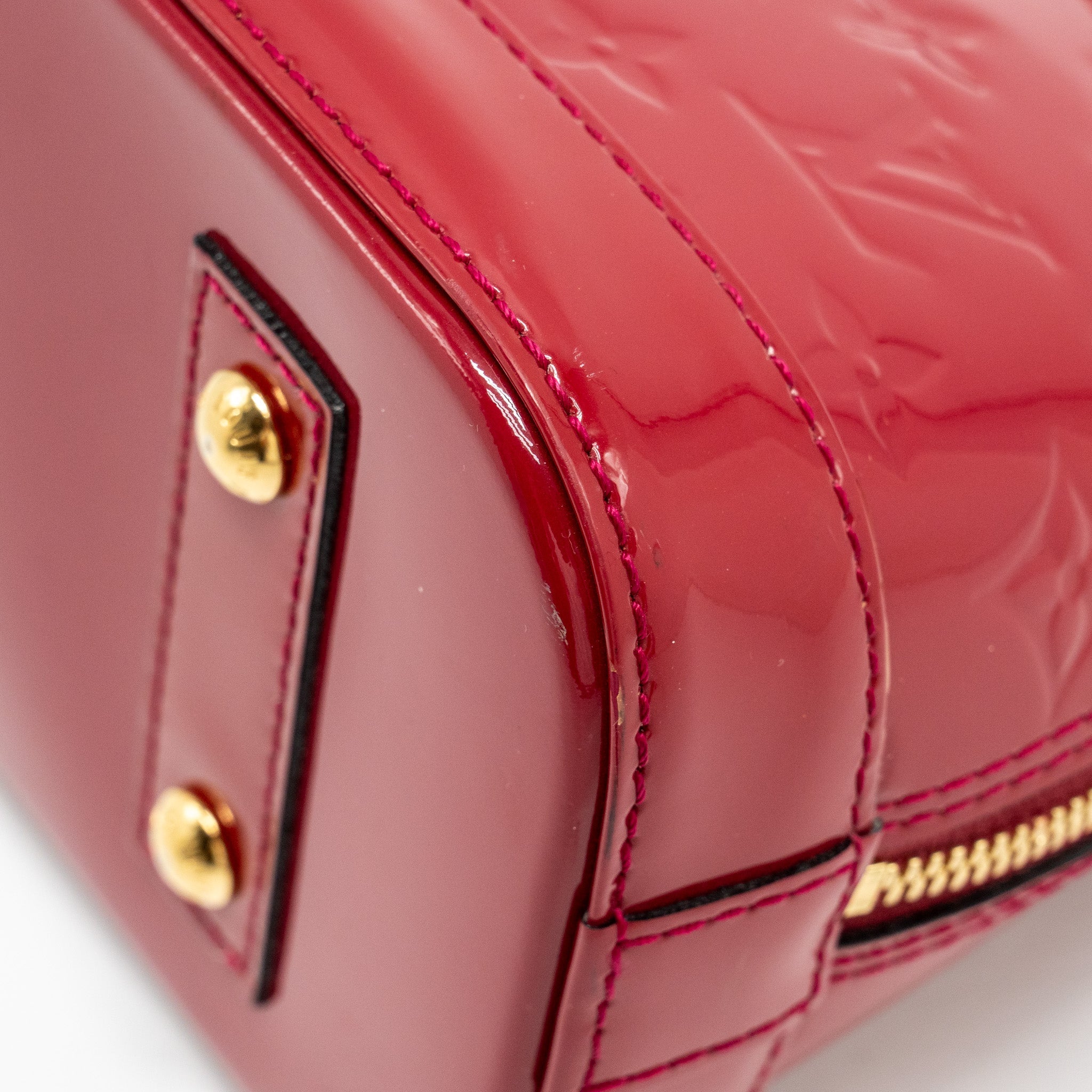 LOUIS VUITTON ALMA BB PATENT INDIAN ROSE GHW