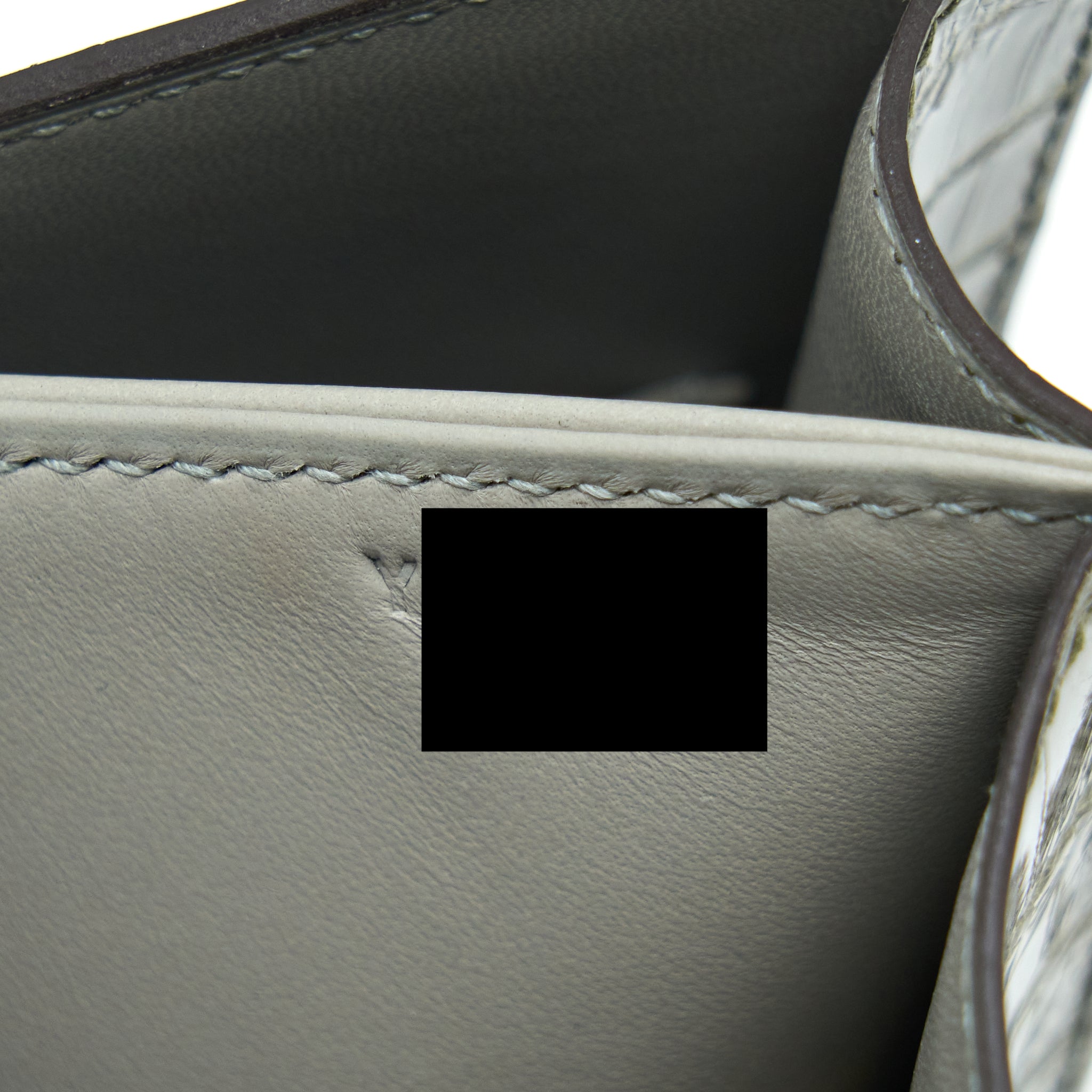 HERMES CONSTANCE 24 ALLIGATOR 81 GRIS TOURTERELLE GHW