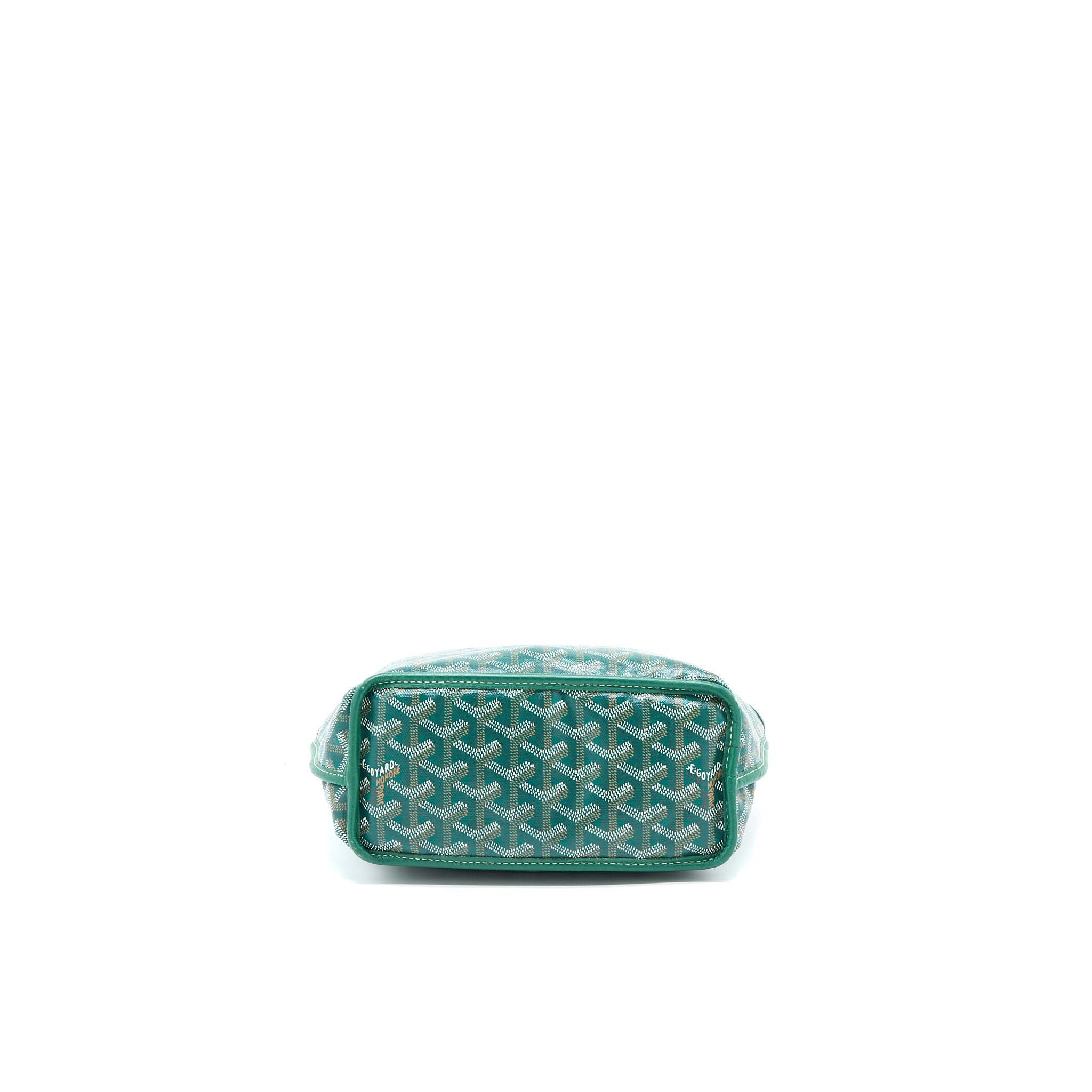GOYARD ANJOU MINI BAG CANVAS/CALFSKIN GREEN SHW
