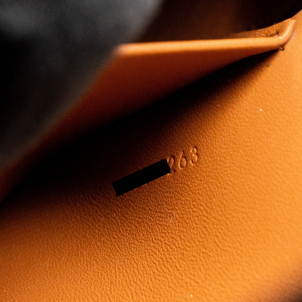 CELINE MEDIUM TILLY BAG IN TRIOMPHE CANVAS / CALFSKIN TAN GHW