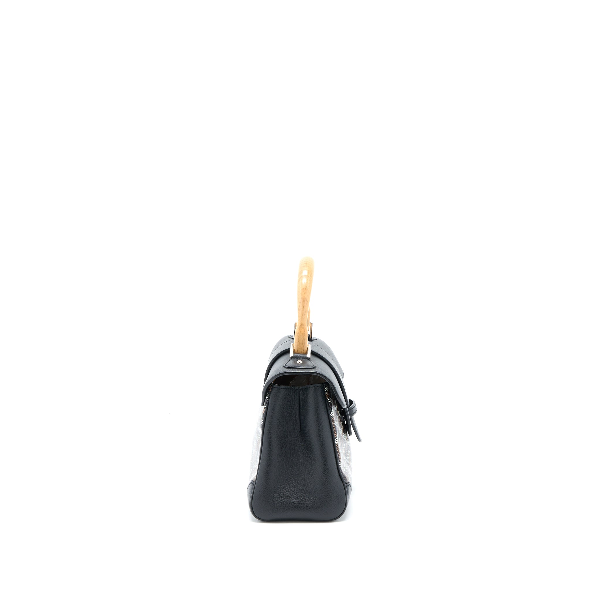 GOYARD MINI SAIGON SOUPLE BAG CANVAS/CALFSKIN BLACK SHW